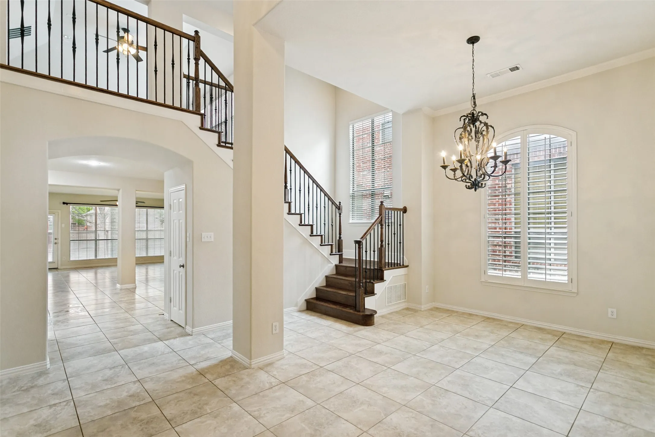 entrance opens into wide hall includes formal dining