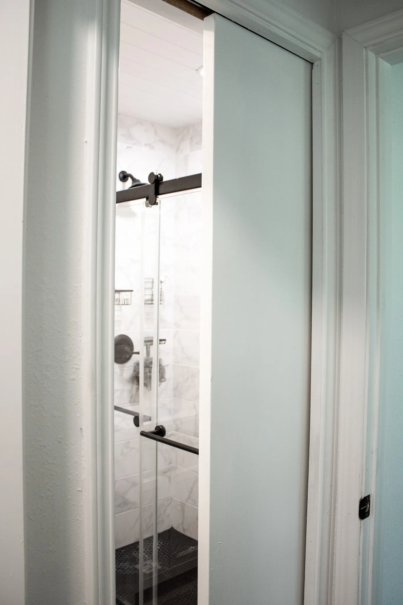 Pocket Doors leading into the bathroom