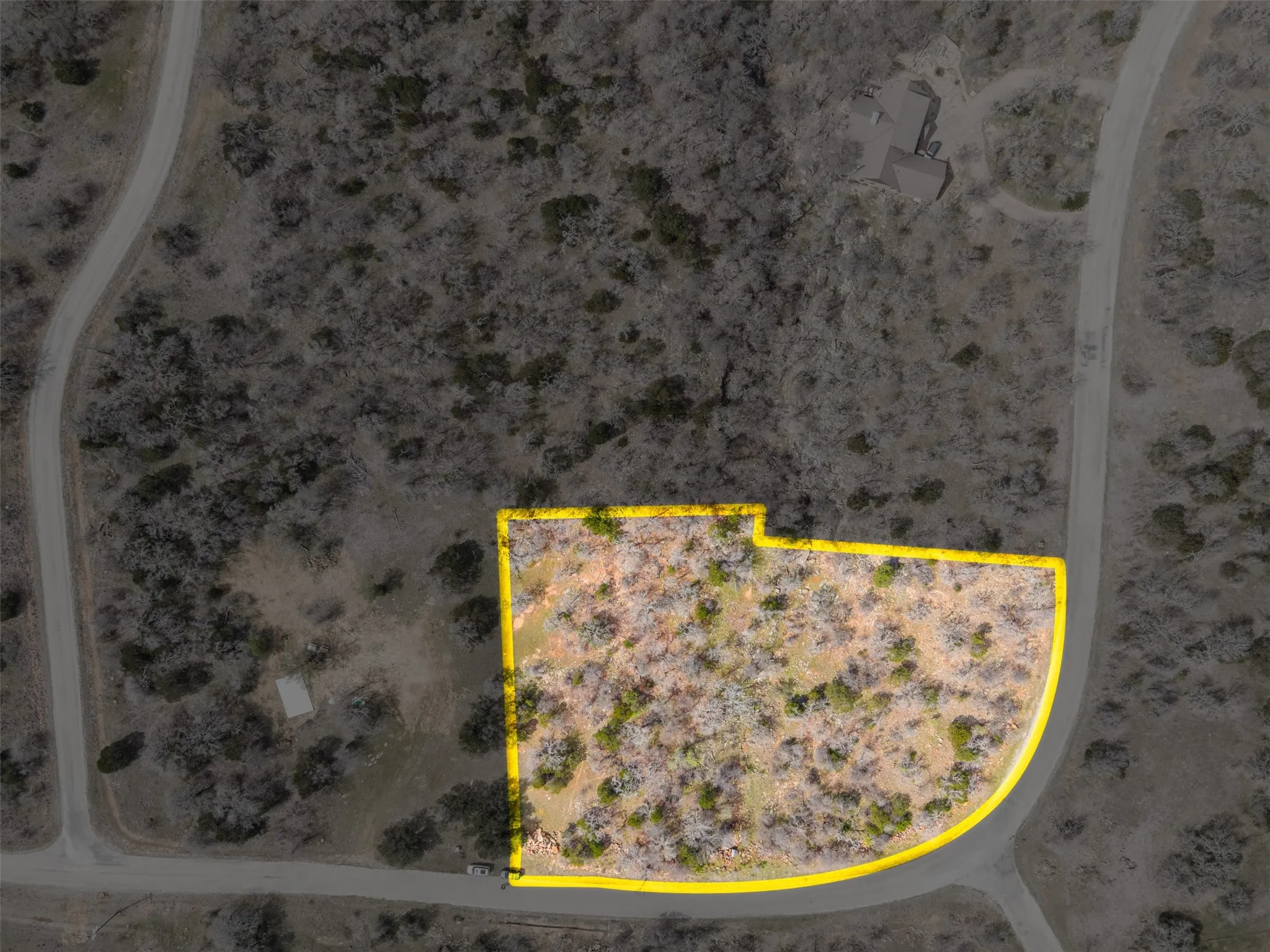 Buildable residential or vacation lot near Ruff Center with fitness, pools, movie theater, and playground in Gordon TX