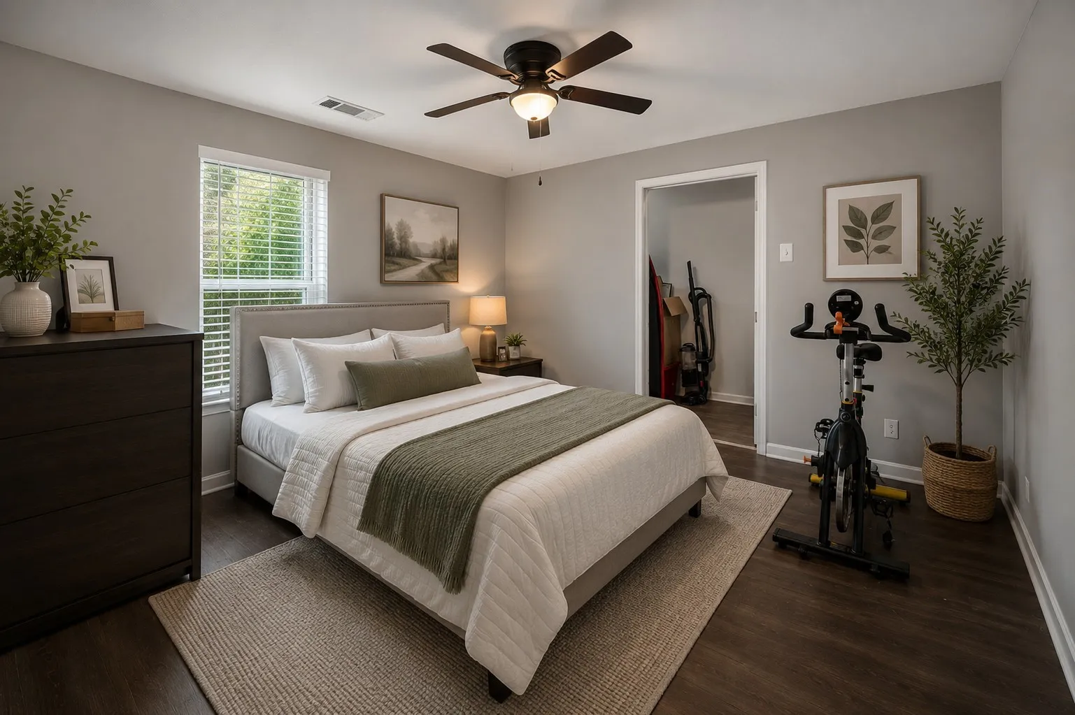 Virtually staged to give insight on what the room could look like