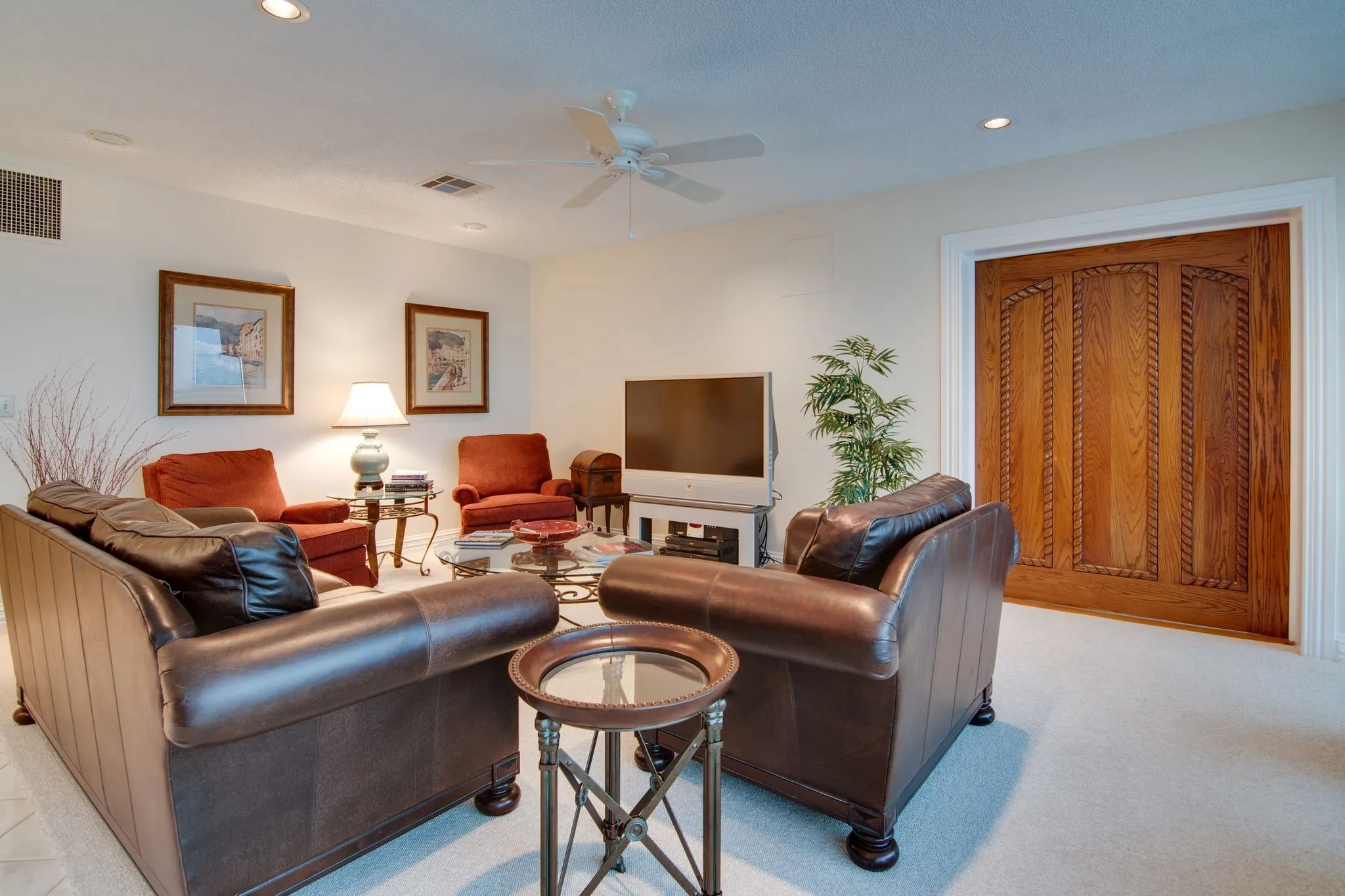 NOTE THE WOODEN DOOR PANEL IN THIS PHOTO.  THIS DOOR IS ELECTRONICALLY OPERATED AND PROVIDES ACCESS TO THE UNIT NEXT DOOR.