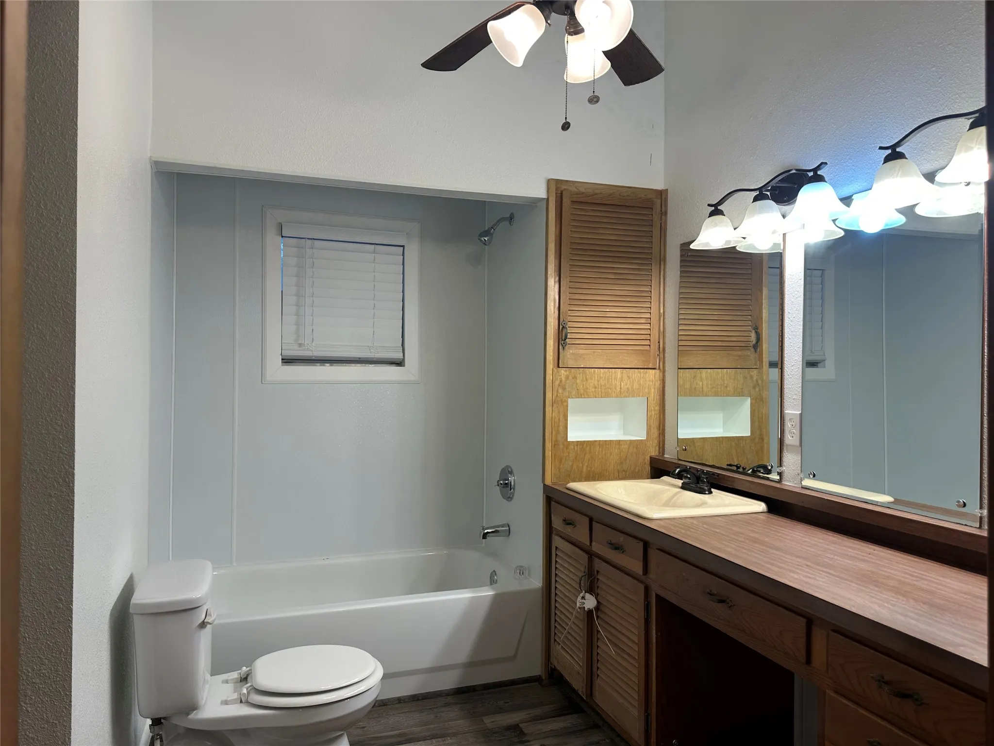 Larger bathroom