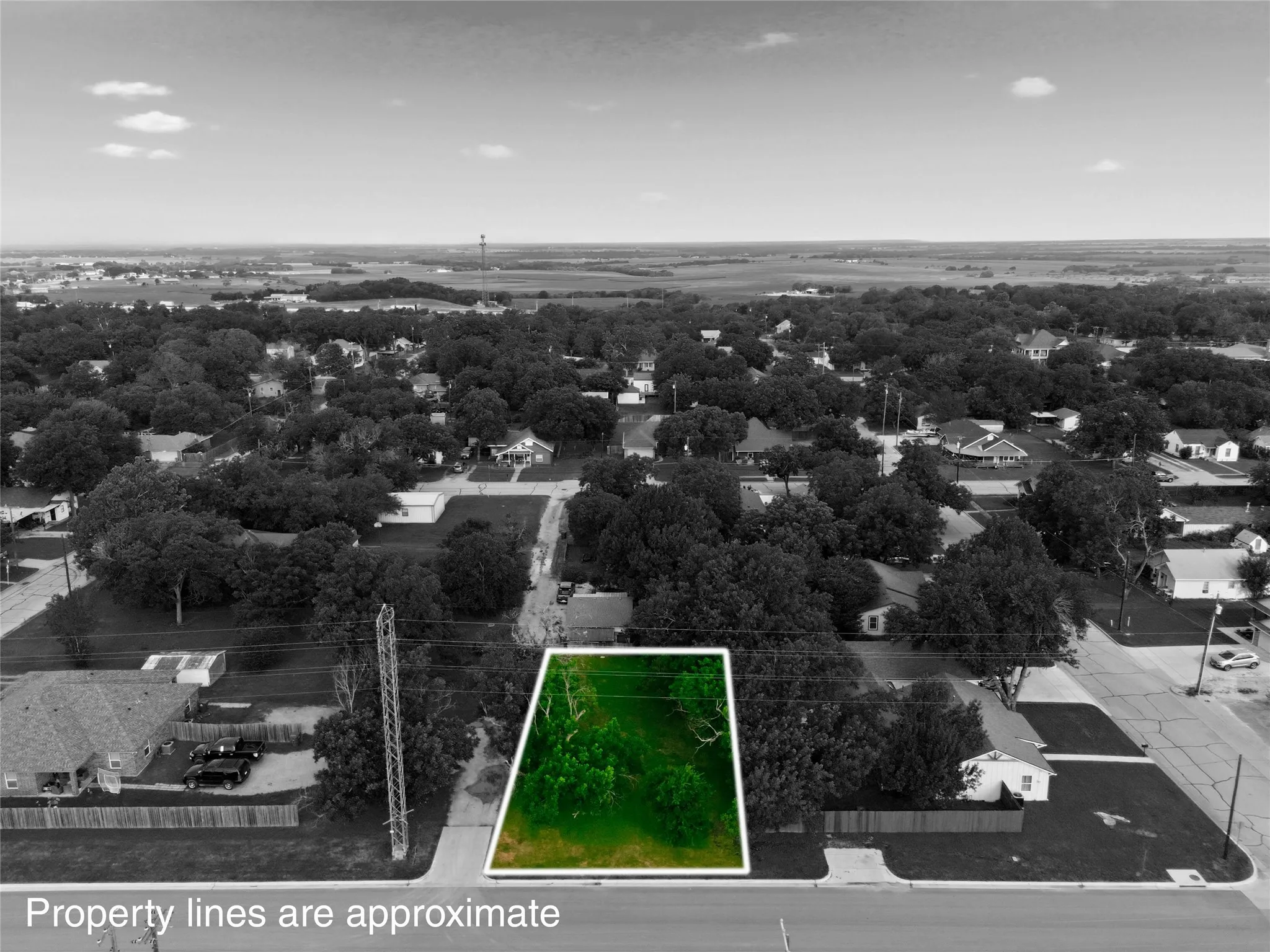 Defined parcel of land bordered by established streets