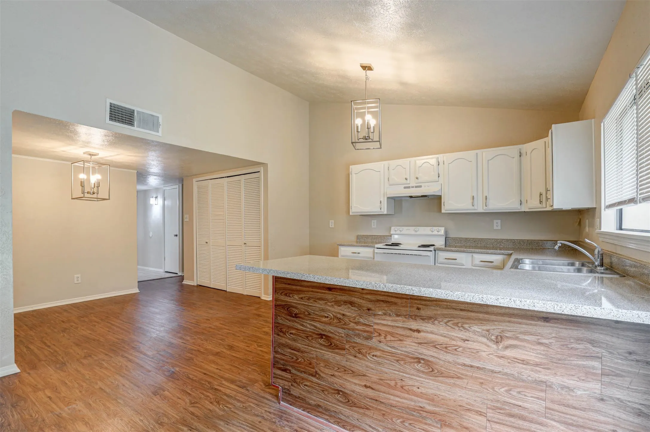 From family room-opens to kitchen & Dining