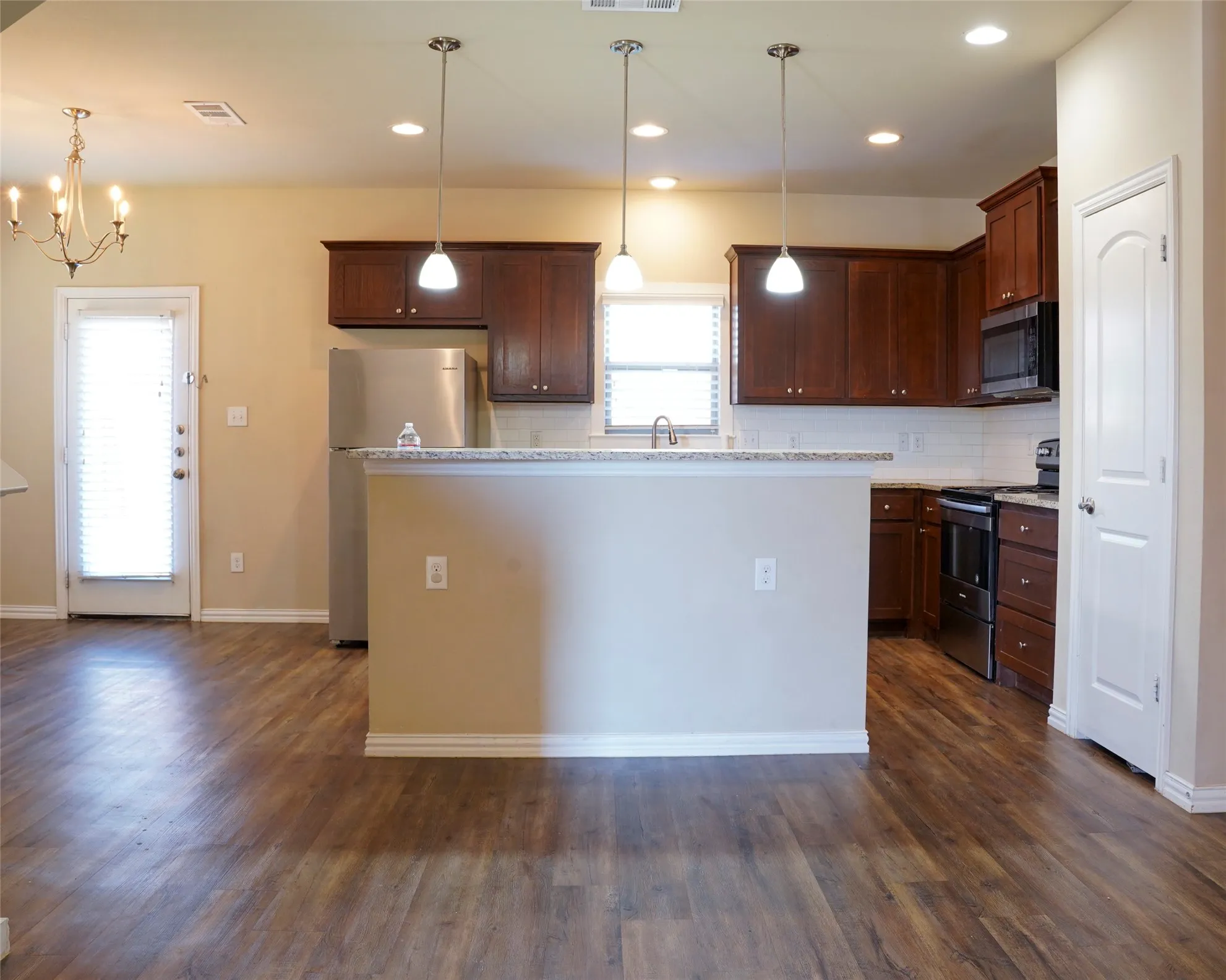 Kitchen from living room