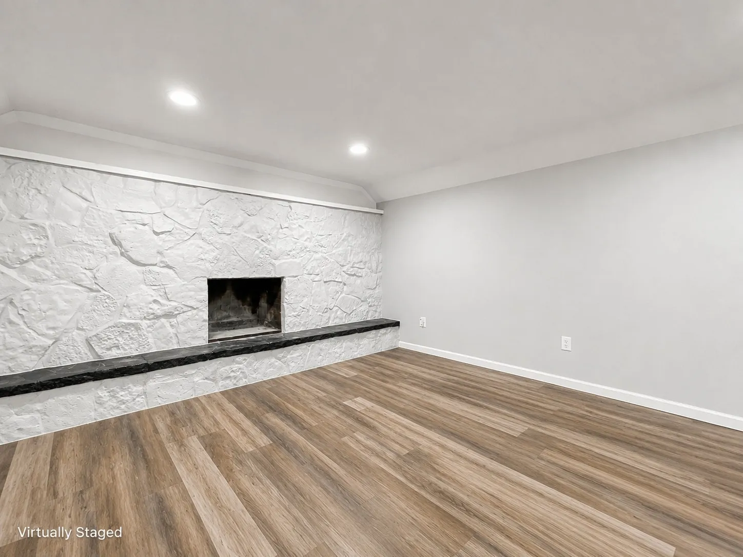 Dining Room with fireplace