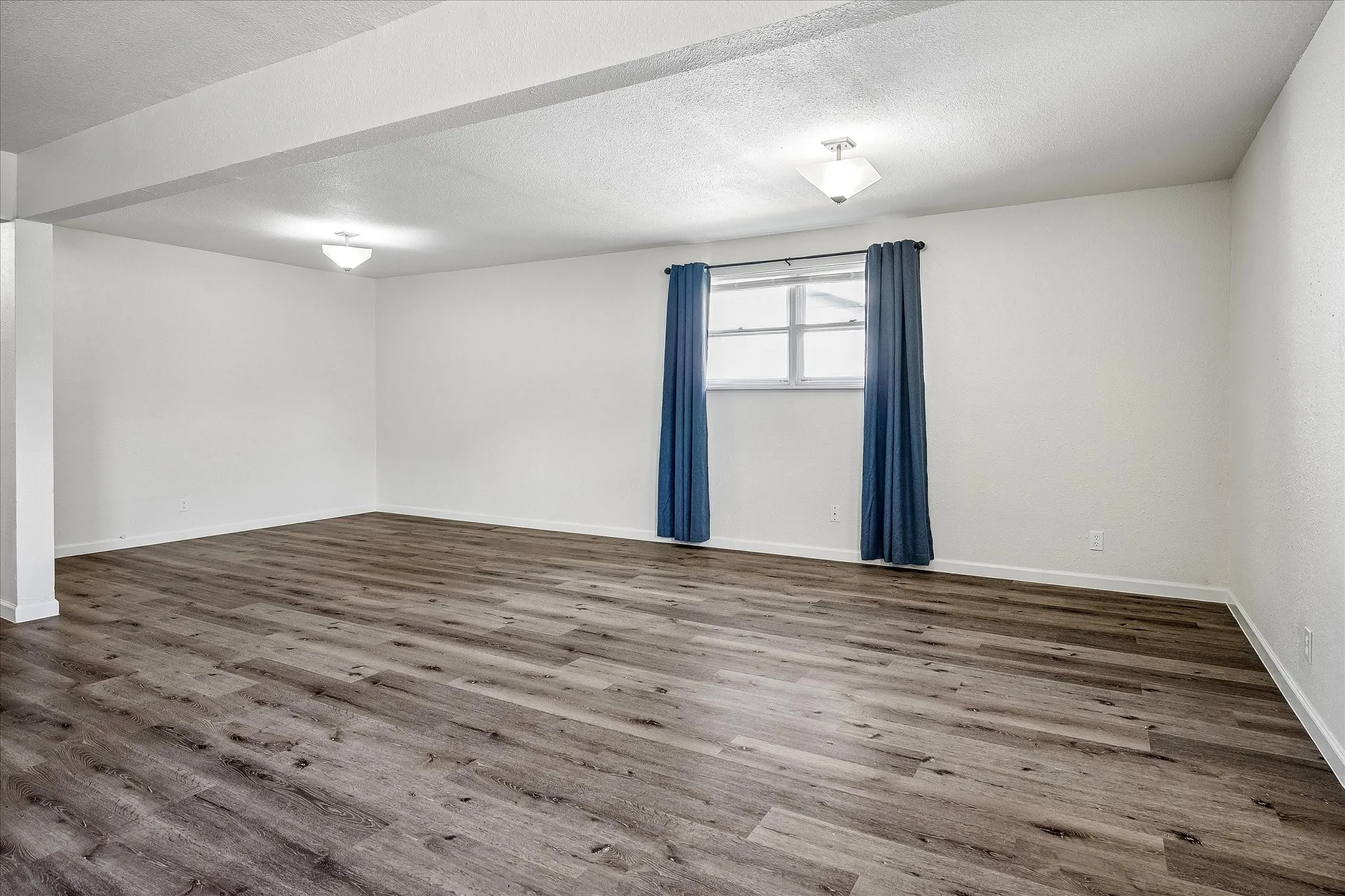 Spacious open concept living room.