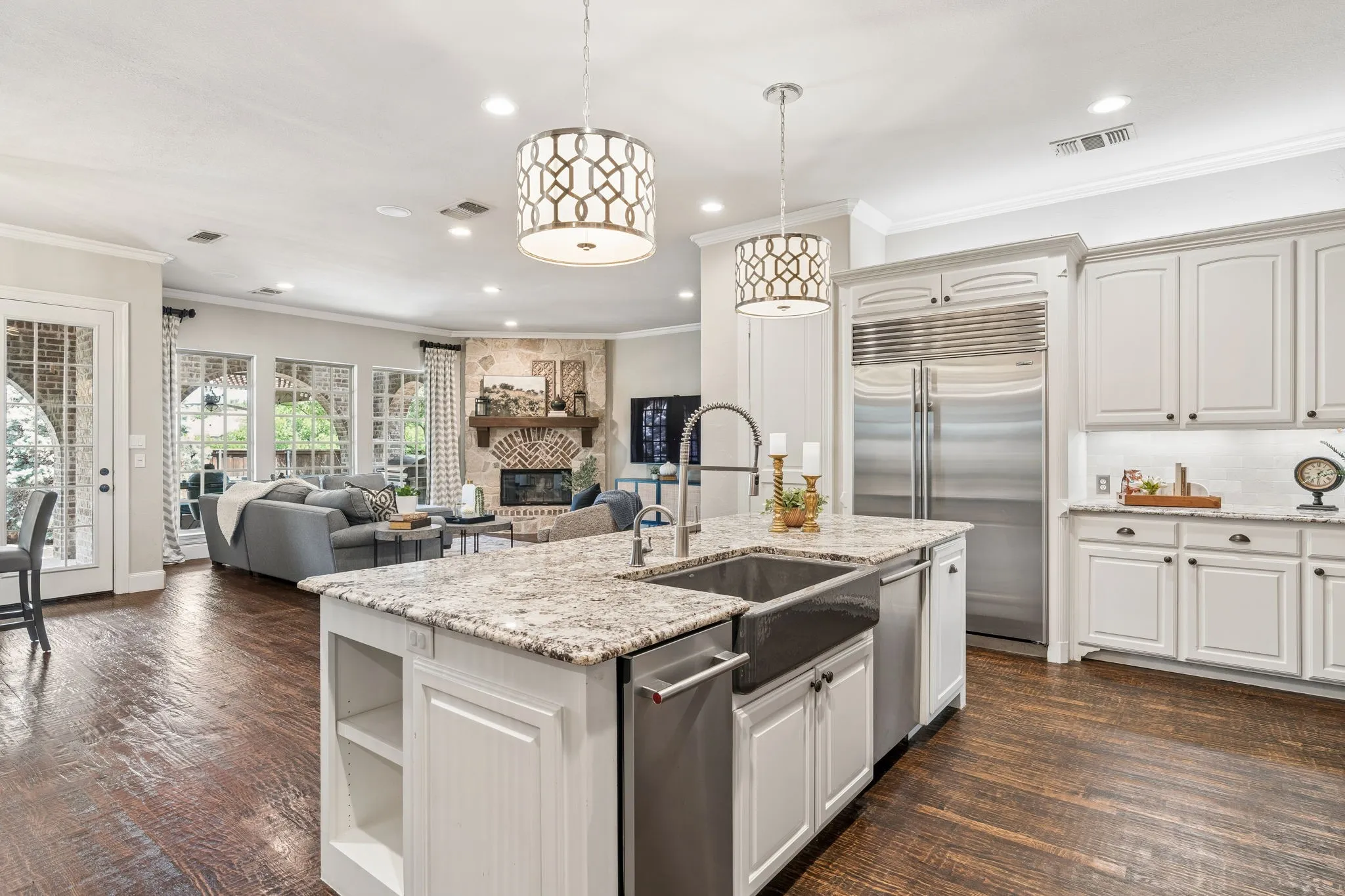 2601 Sir Castor Court boasts a gorgeous open-concept kitchen and living area.