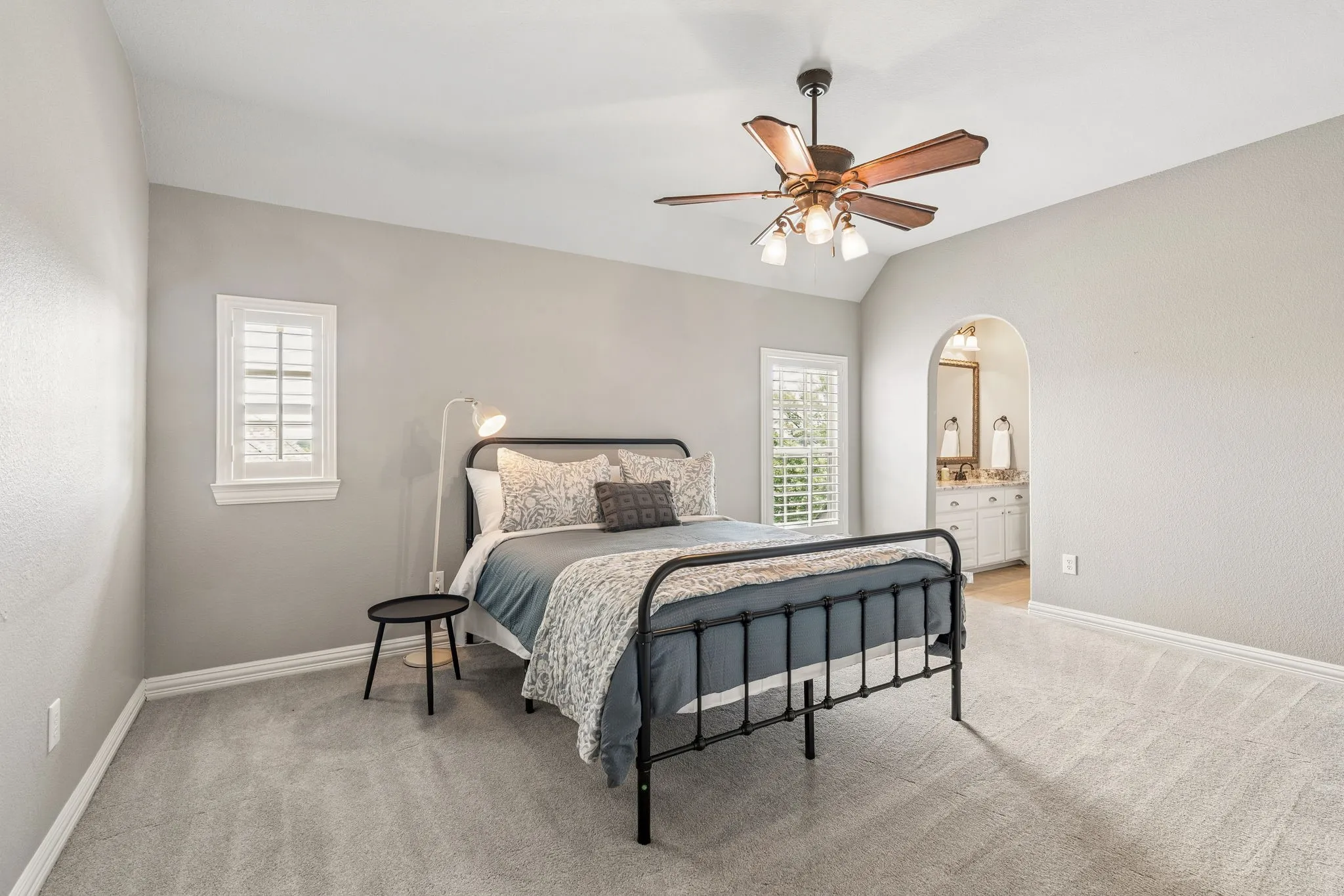 The secondary bedrooms are well appointed.
