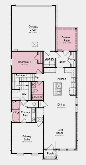 Additional Highlights Include: main floor secondary bedroom and full bathroom, a slide-in tub with a separate shower in the primary bedroom, upgraded mahogany front door and kitchen cabinet hardware, trash pull out cabinet in the kitchen, farm sink in the kitchen and covered back patio with a gas stub out.