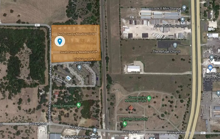 Unimproved Land For Sale in Johnson County , 522 N Country Meadow Circle, Cleburne, Texas 76033, 0, 0, Garage spaces, 0 Sqft, built in 0, mls#21290920, Real Estate Agent in Cleburne, Homes For Sale in Johnson county, Homes For Sale in Cleburne, Realtor in Cleburne Texas, Real Estate Brokerage Independent Realty Texas, Luminita Cordes Realtor