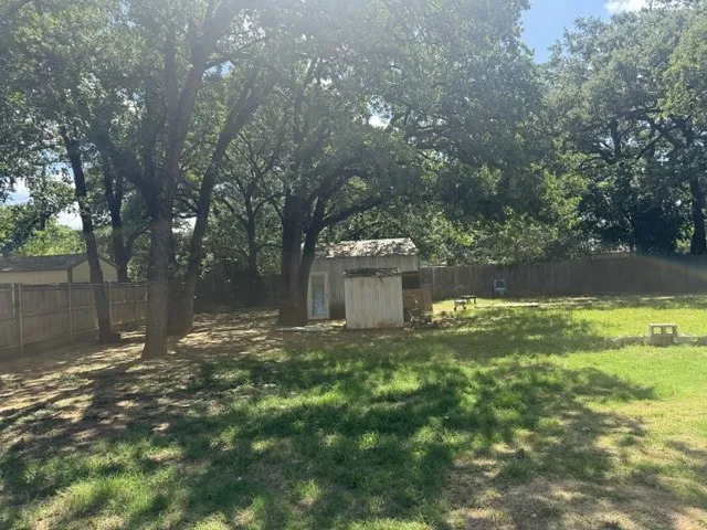 Extra large backyard