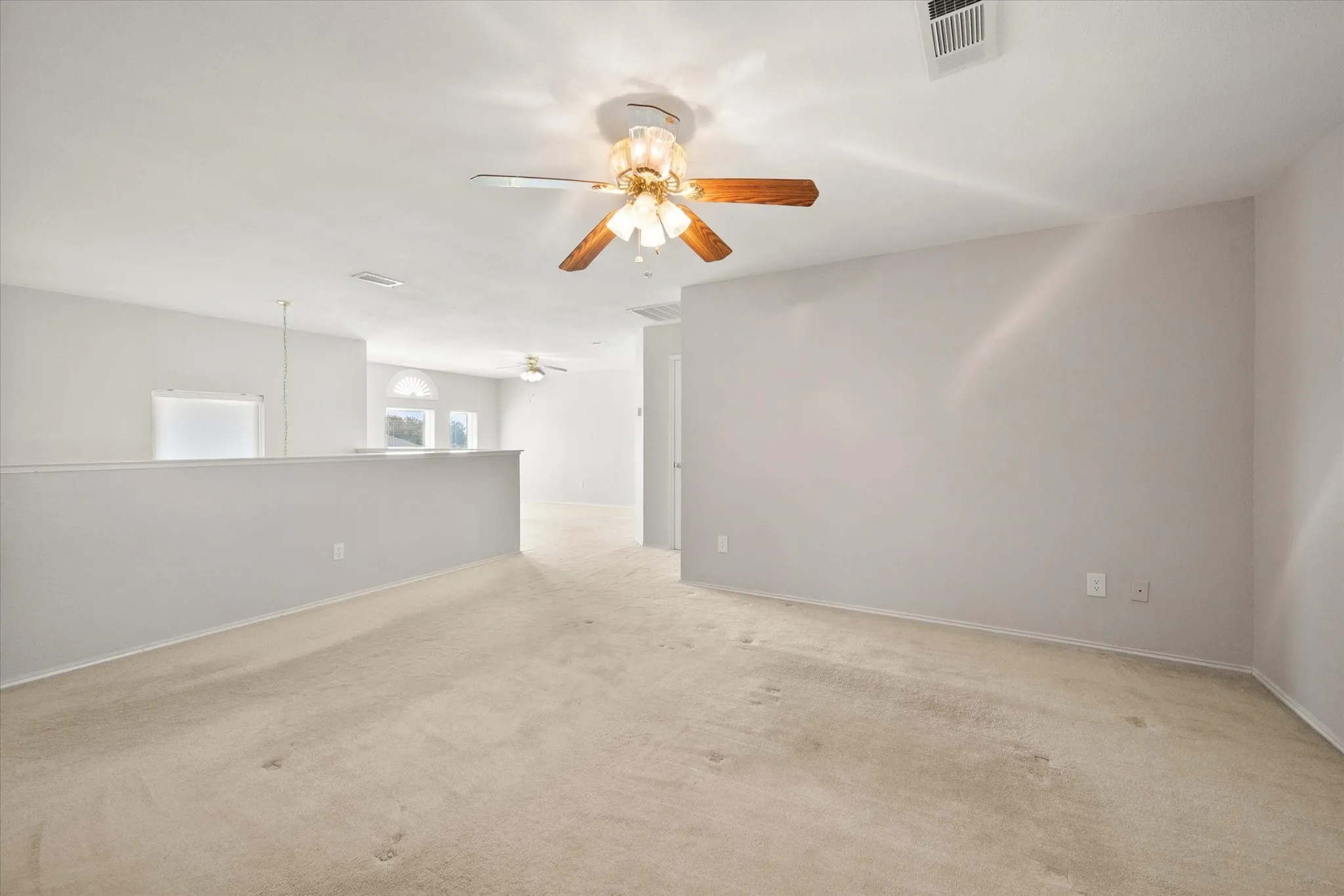 upstairs