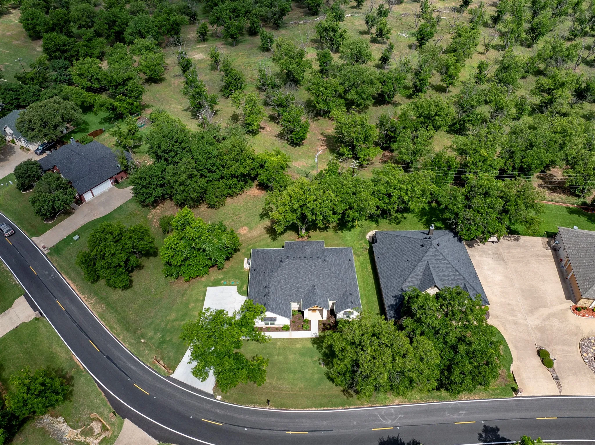 Home backs up to pecan orchard