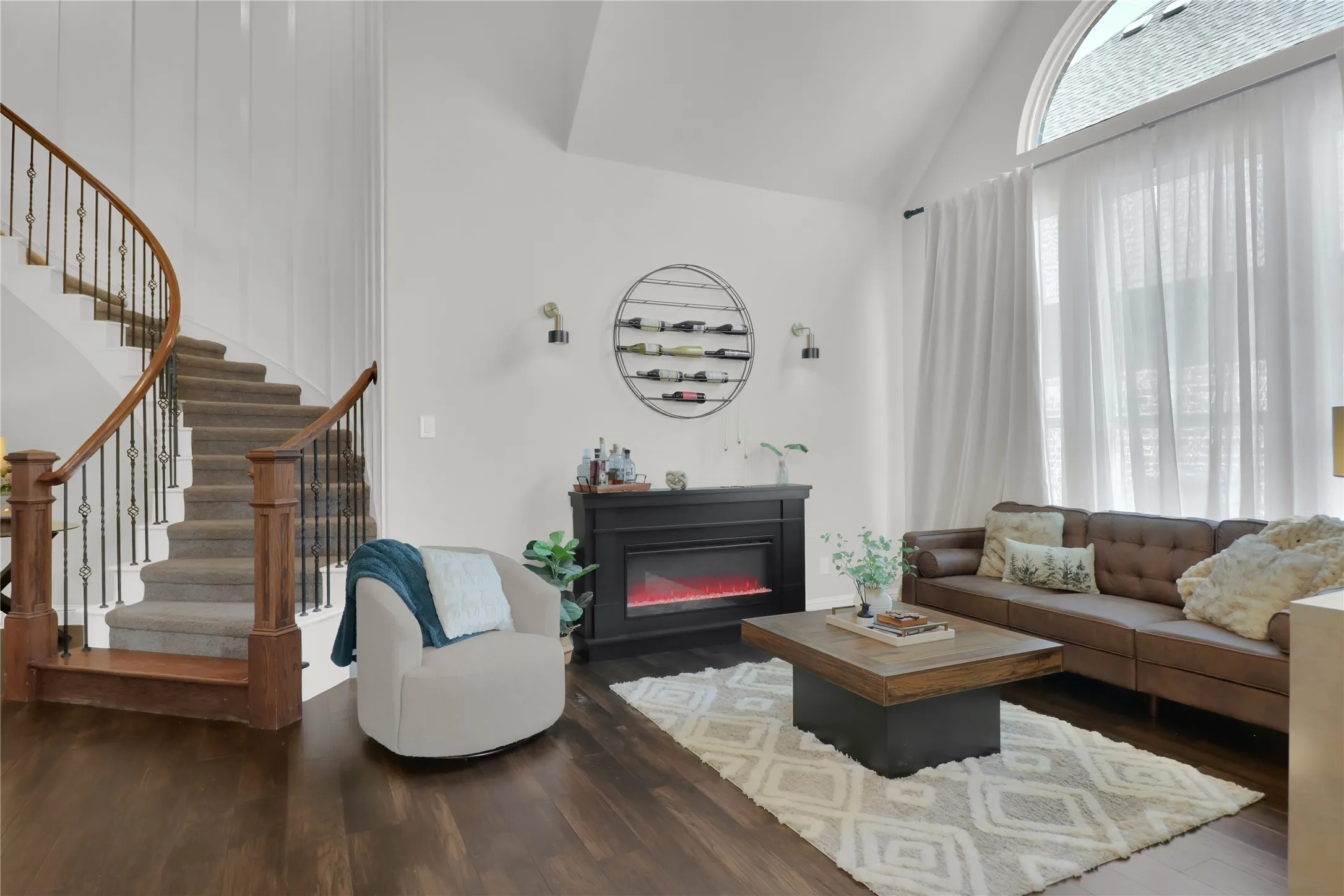 Living room off entry. Cozy place to read a book.