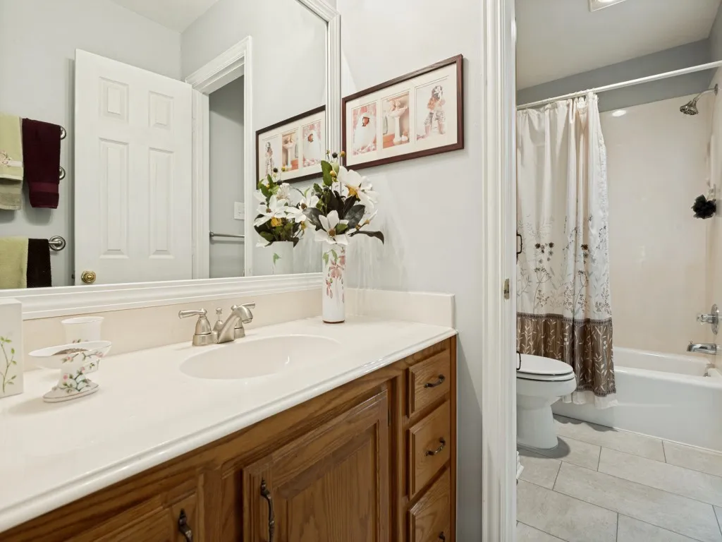 Jack N Jill Bathroom with Double Sinks
