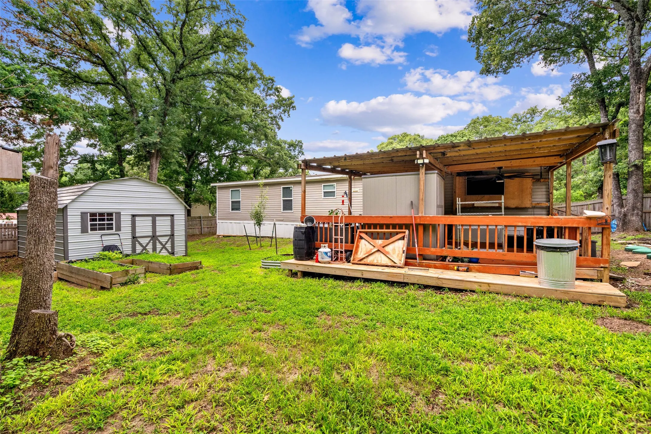 Back Yard w/ Garden