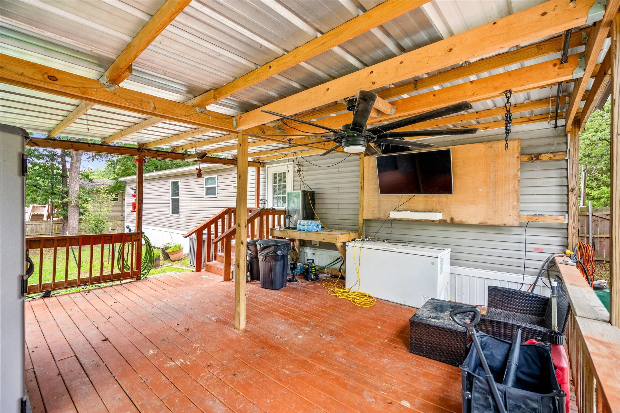 Covered Back Deck