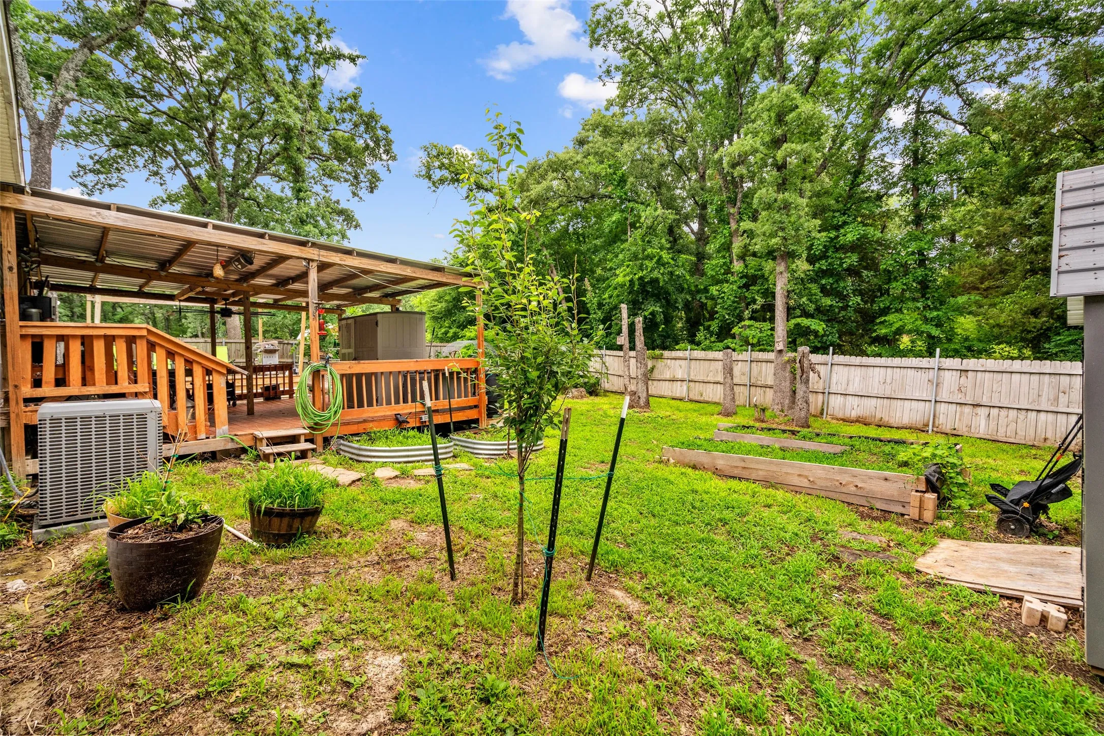 Back Yard w/ Garden