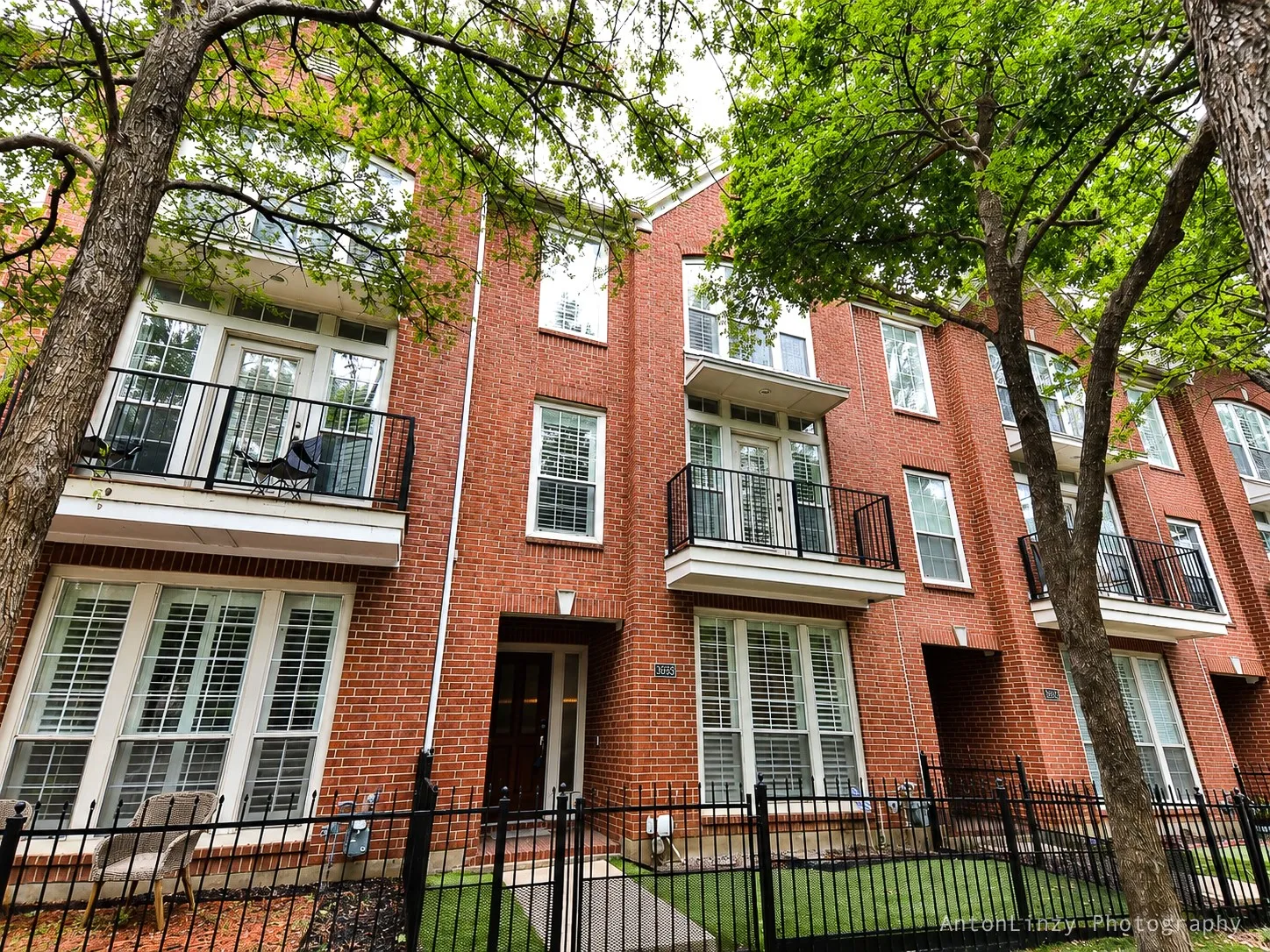 Front of Townhome community