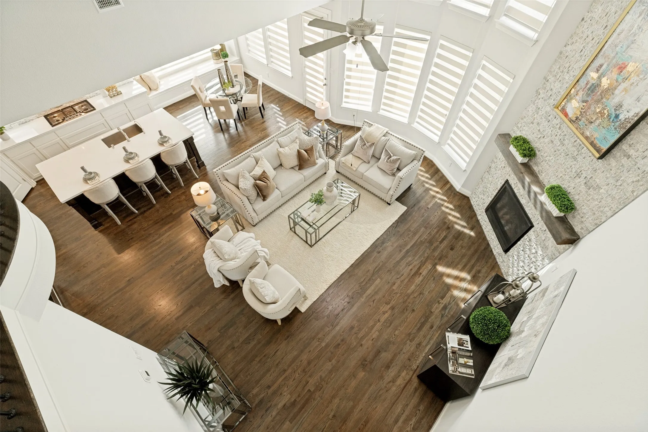 Living room from upstairs