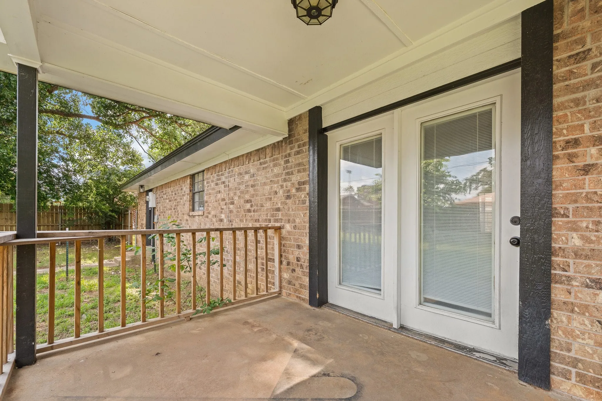 Covered back porch