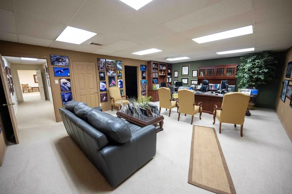 Primary Office with full bathroom, copy room and meeting space