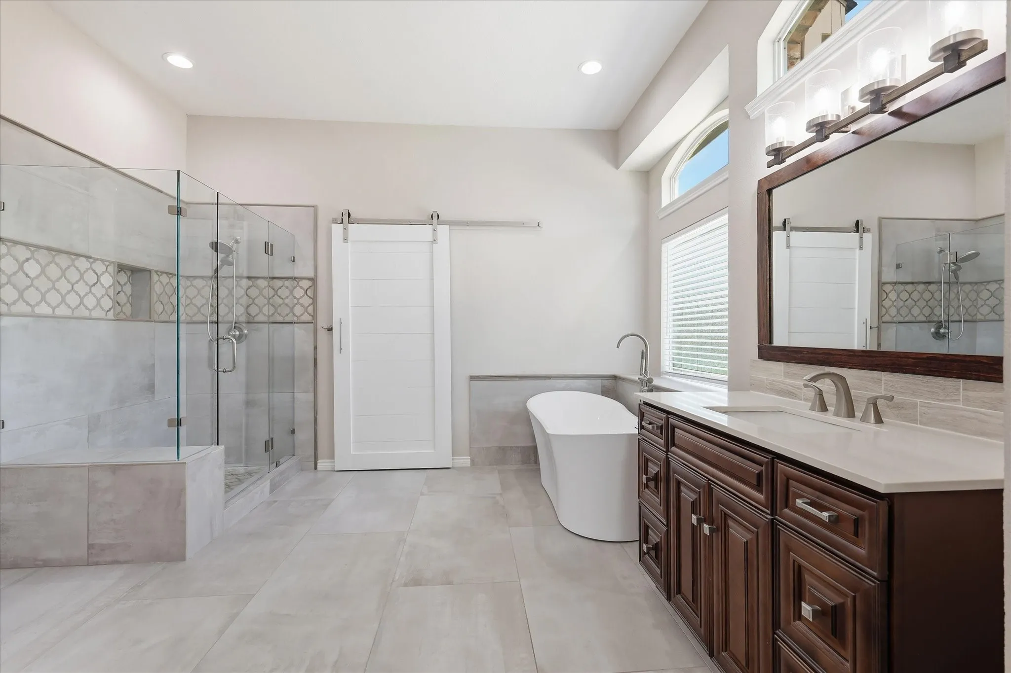 Large walk-in shower!