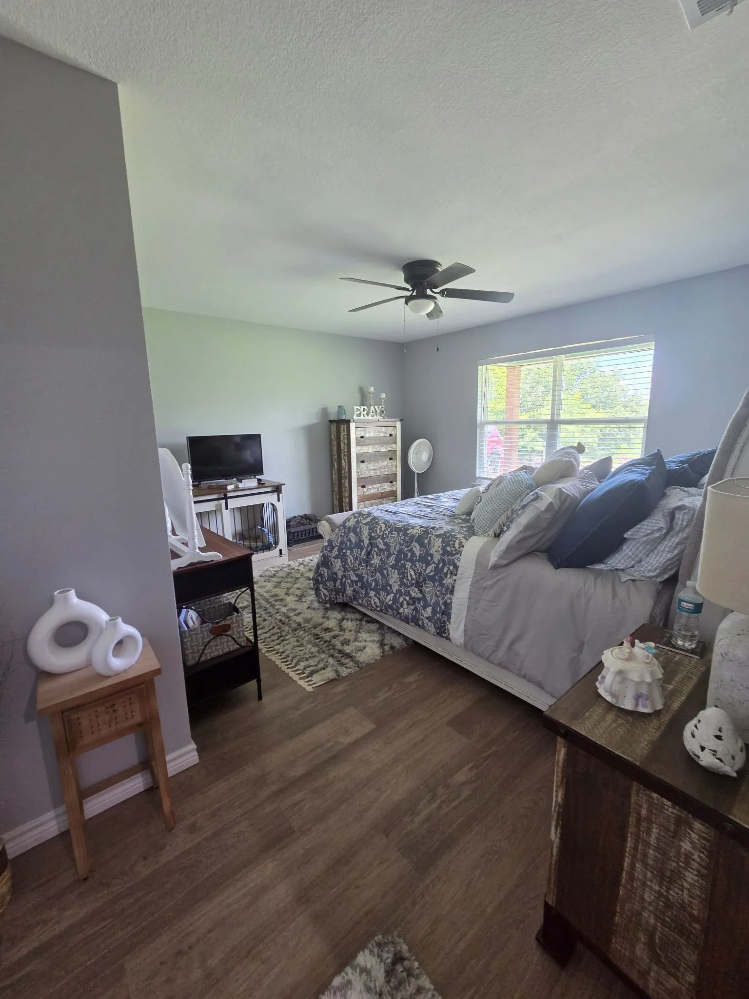 Spacious Primary Bedroom with 2 walk in closets.