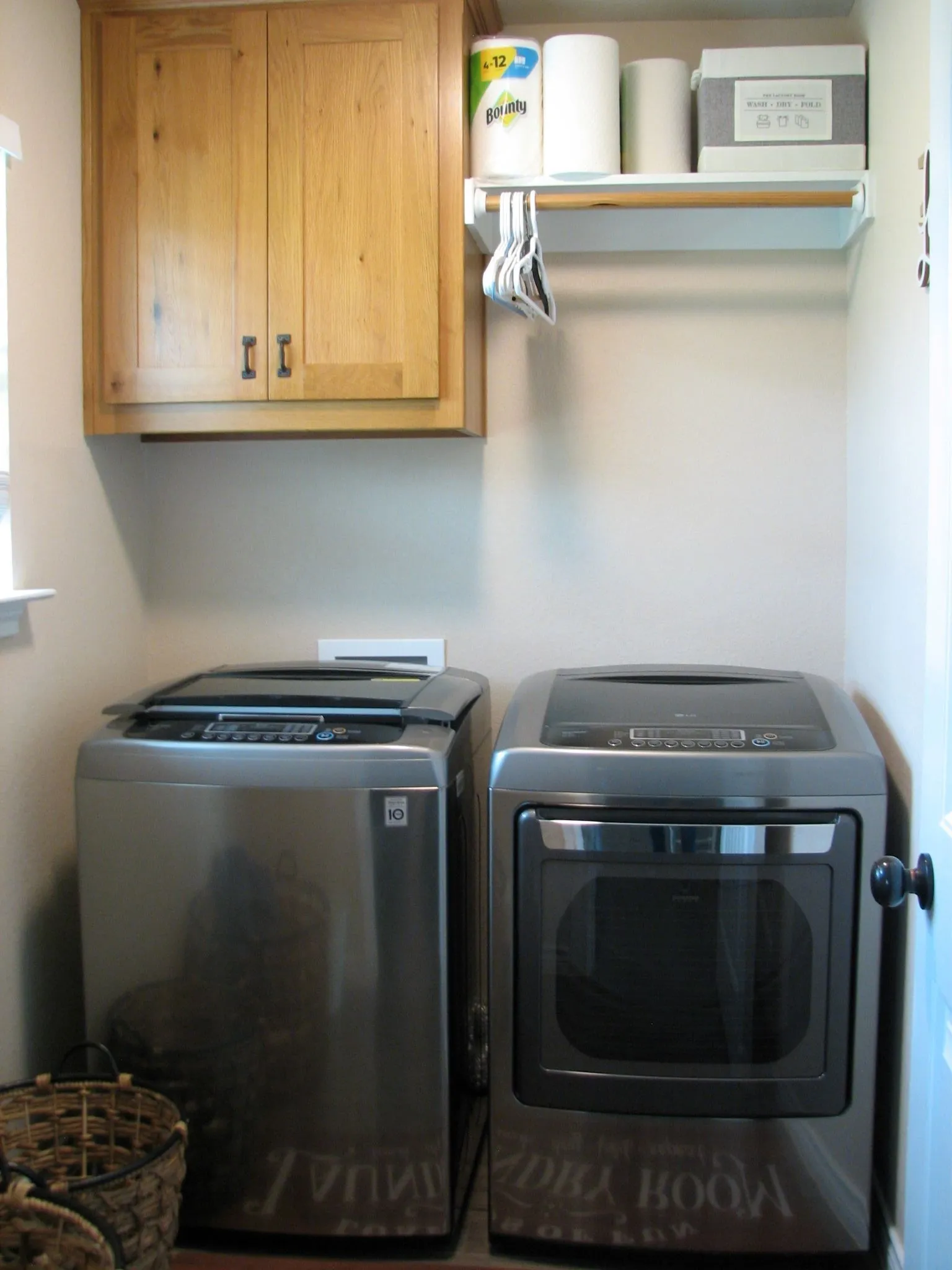 Large Laundry area that can accommodate full size washer and dryer.