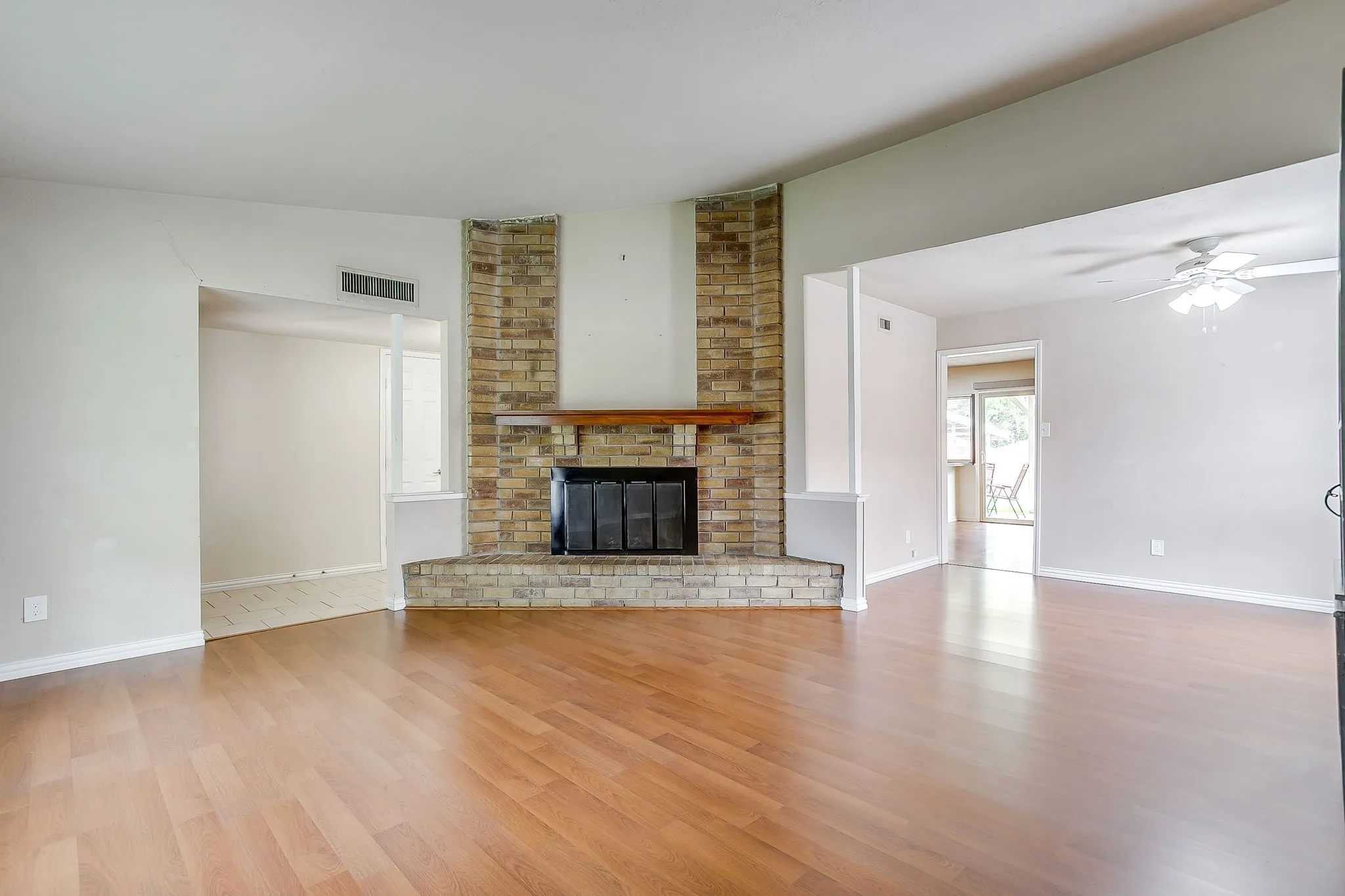 View of Front Living, formal dining towards family room