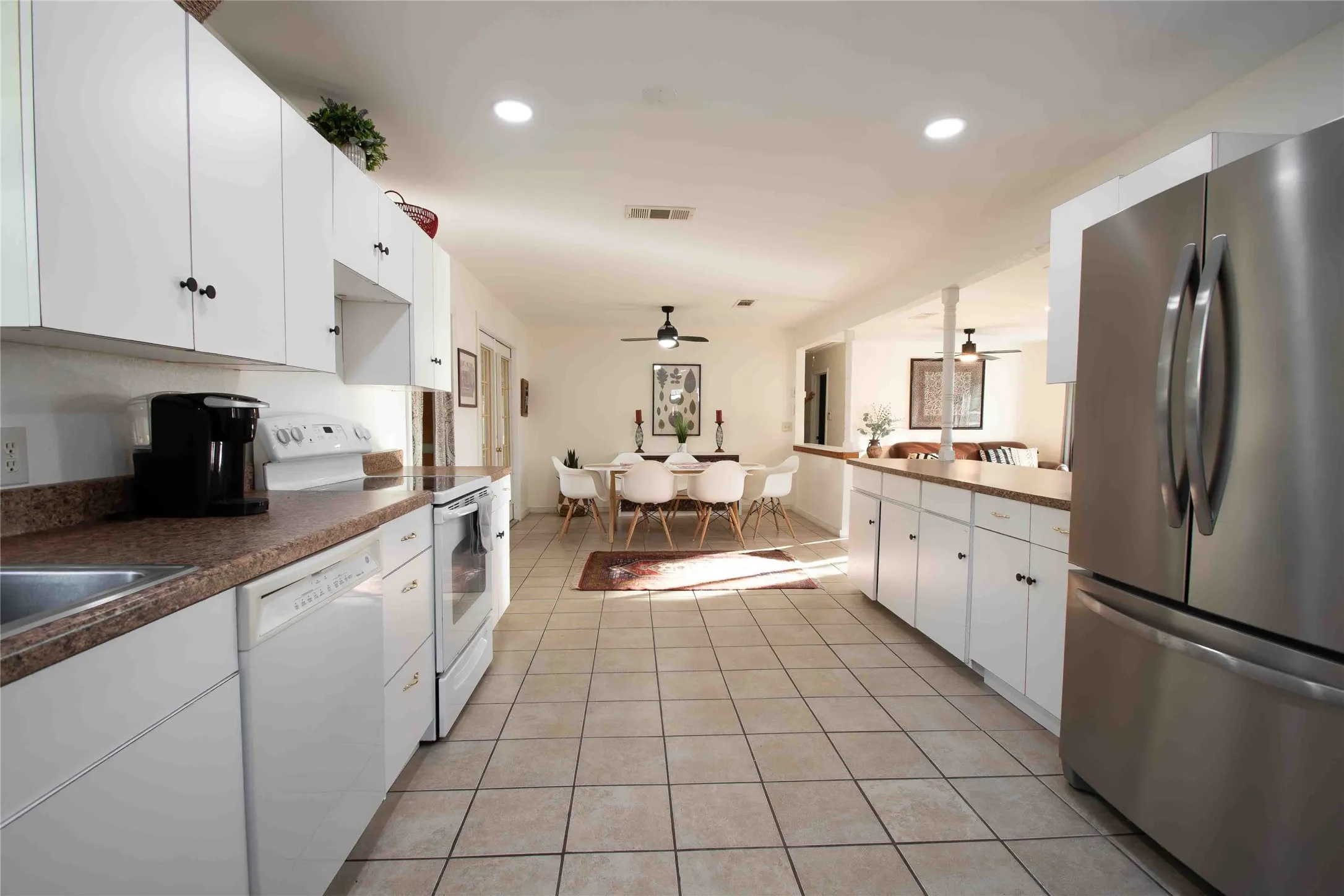 large galley kitchen