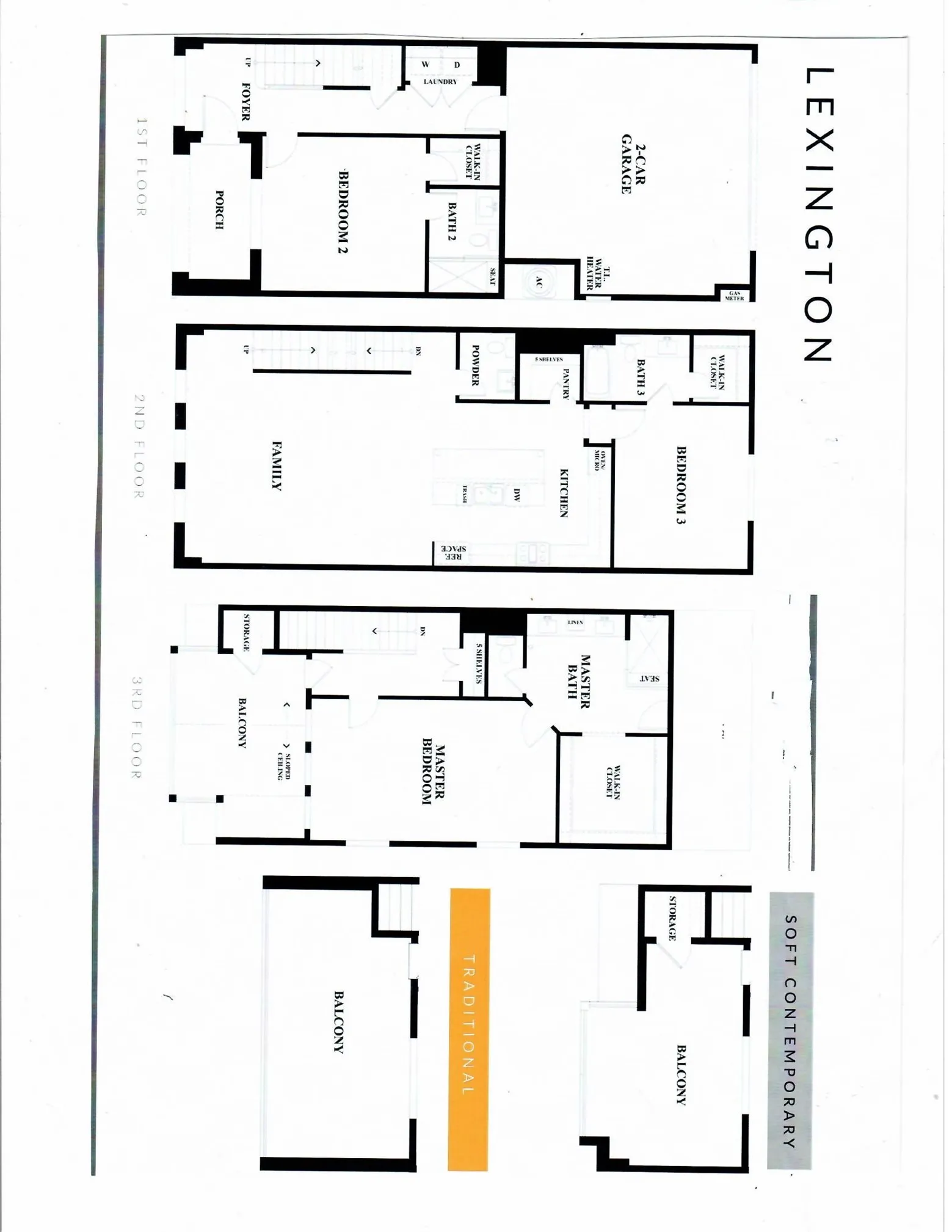 THE LEXINGTON FLOORPLAN WITH OVER 2300 SQUARE FEET
