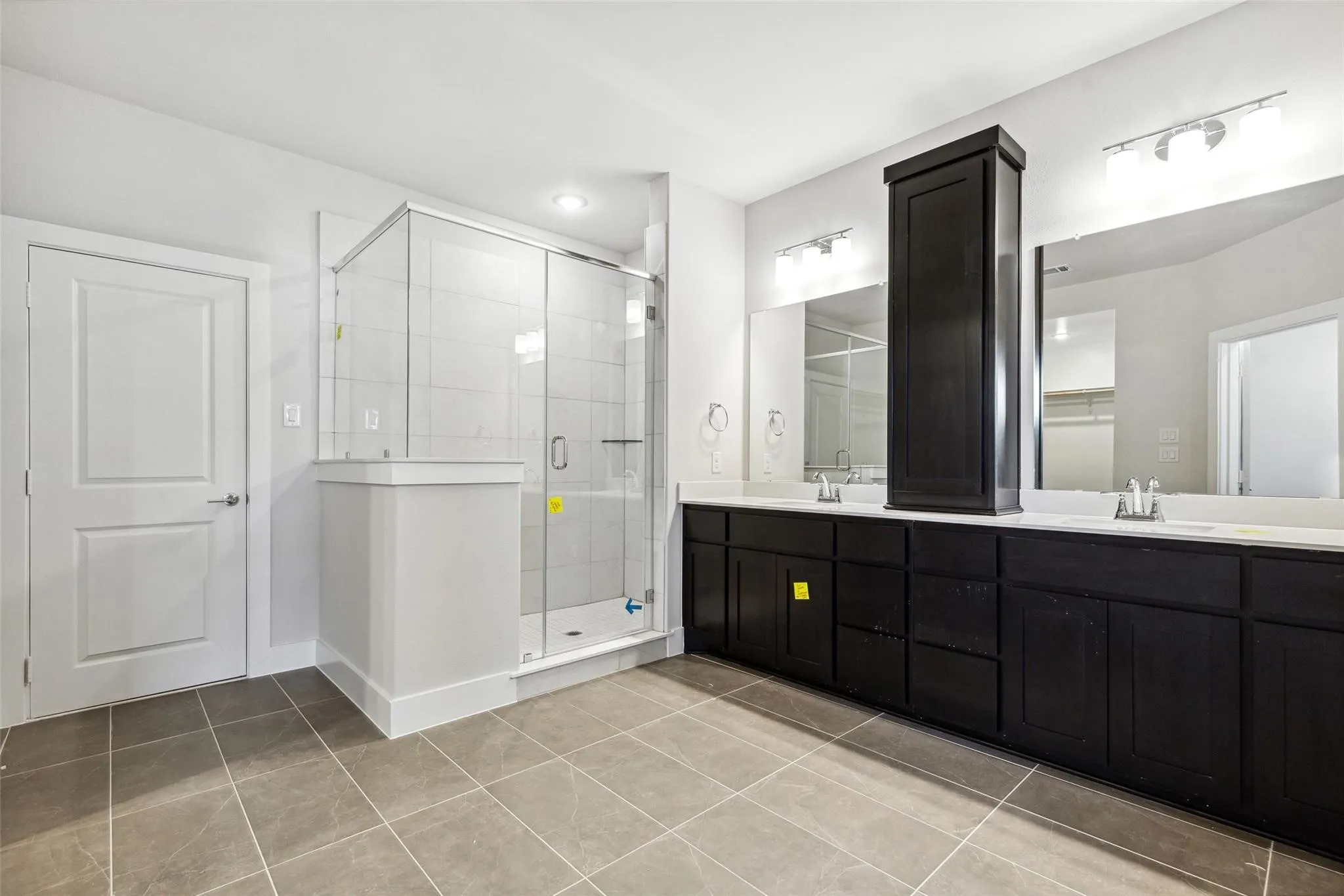 DUAL SINKS, SEPARATE SHOWER, BUILT IN CABINETS