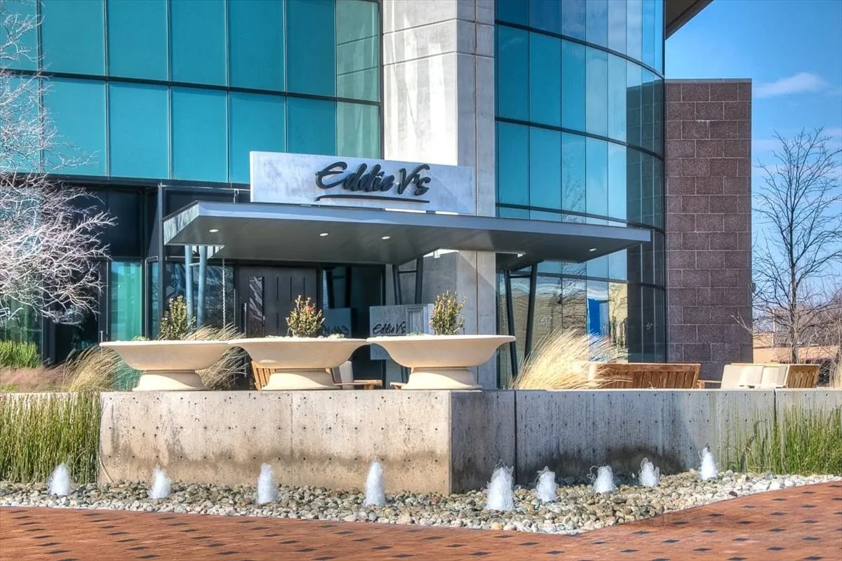 Eddie V's Restaurant in the building