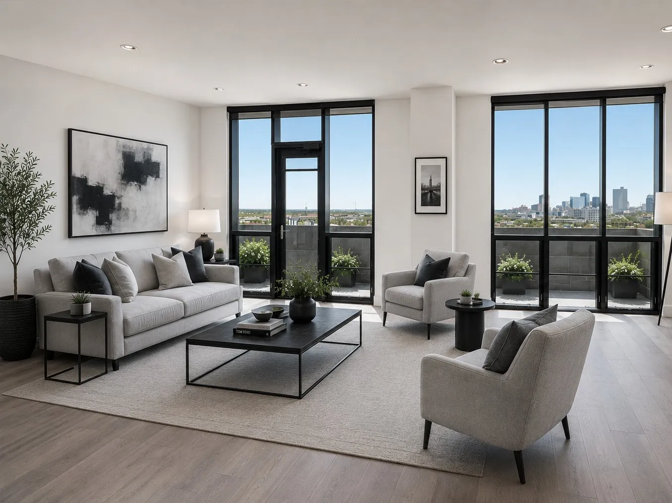 AI GENERATED DECOR - black and white theme