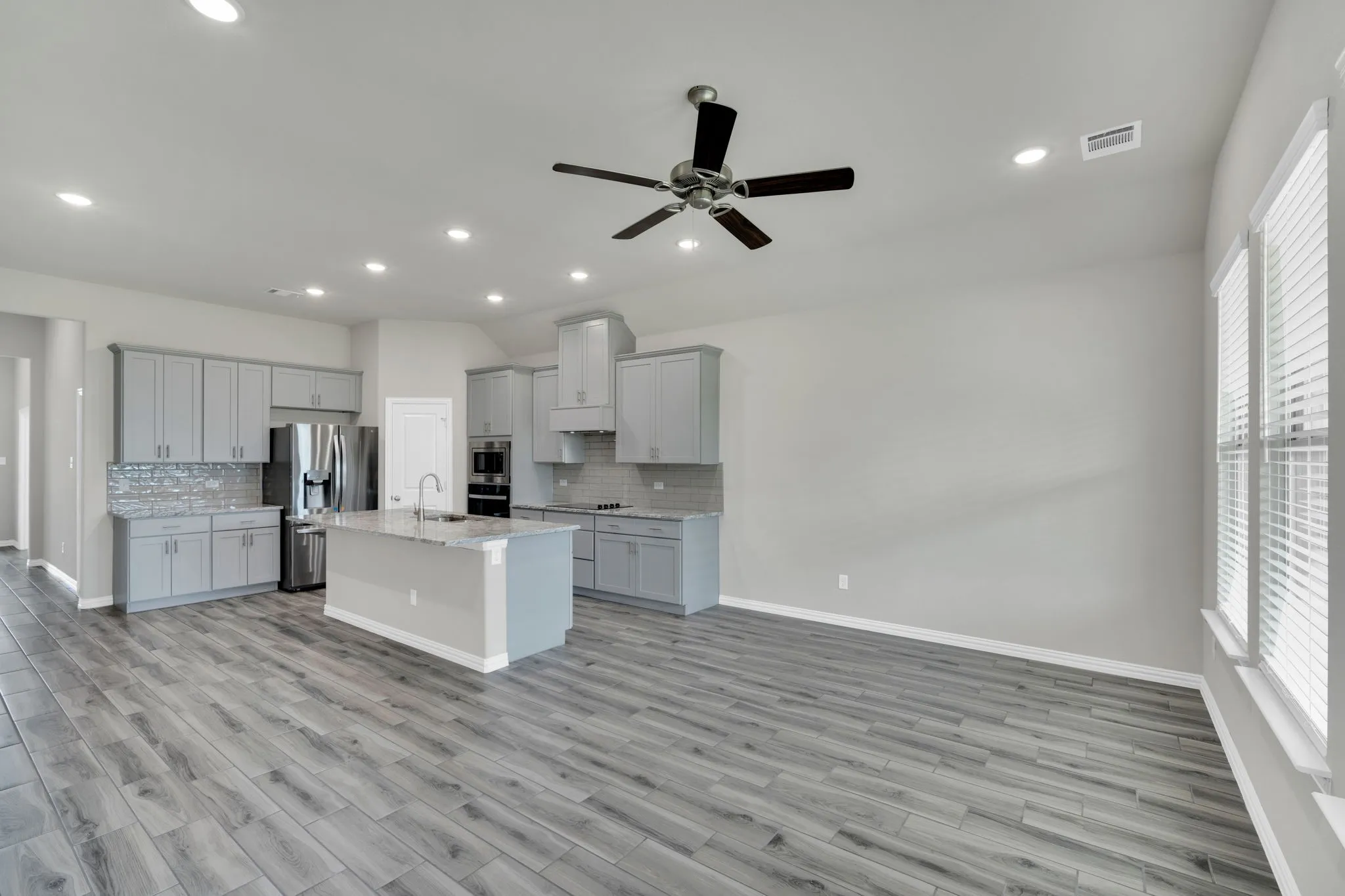 Open-concept living space