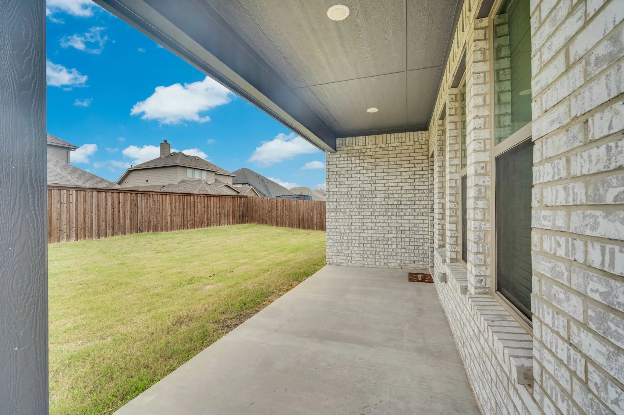 Relax on the back patio.