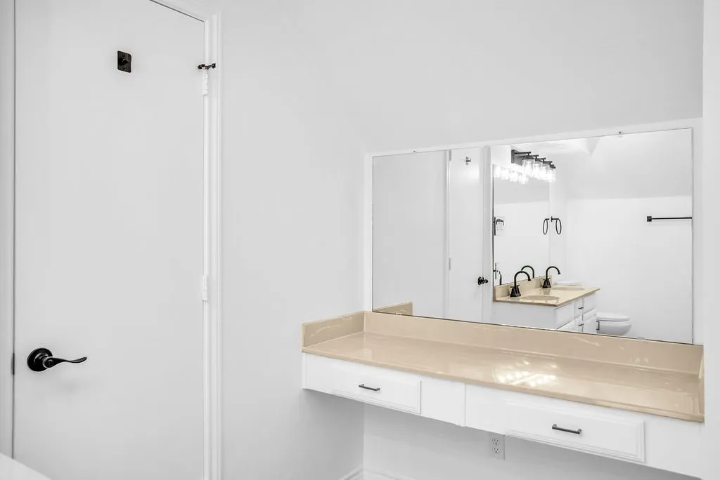 Complete with a separate vanity area.
