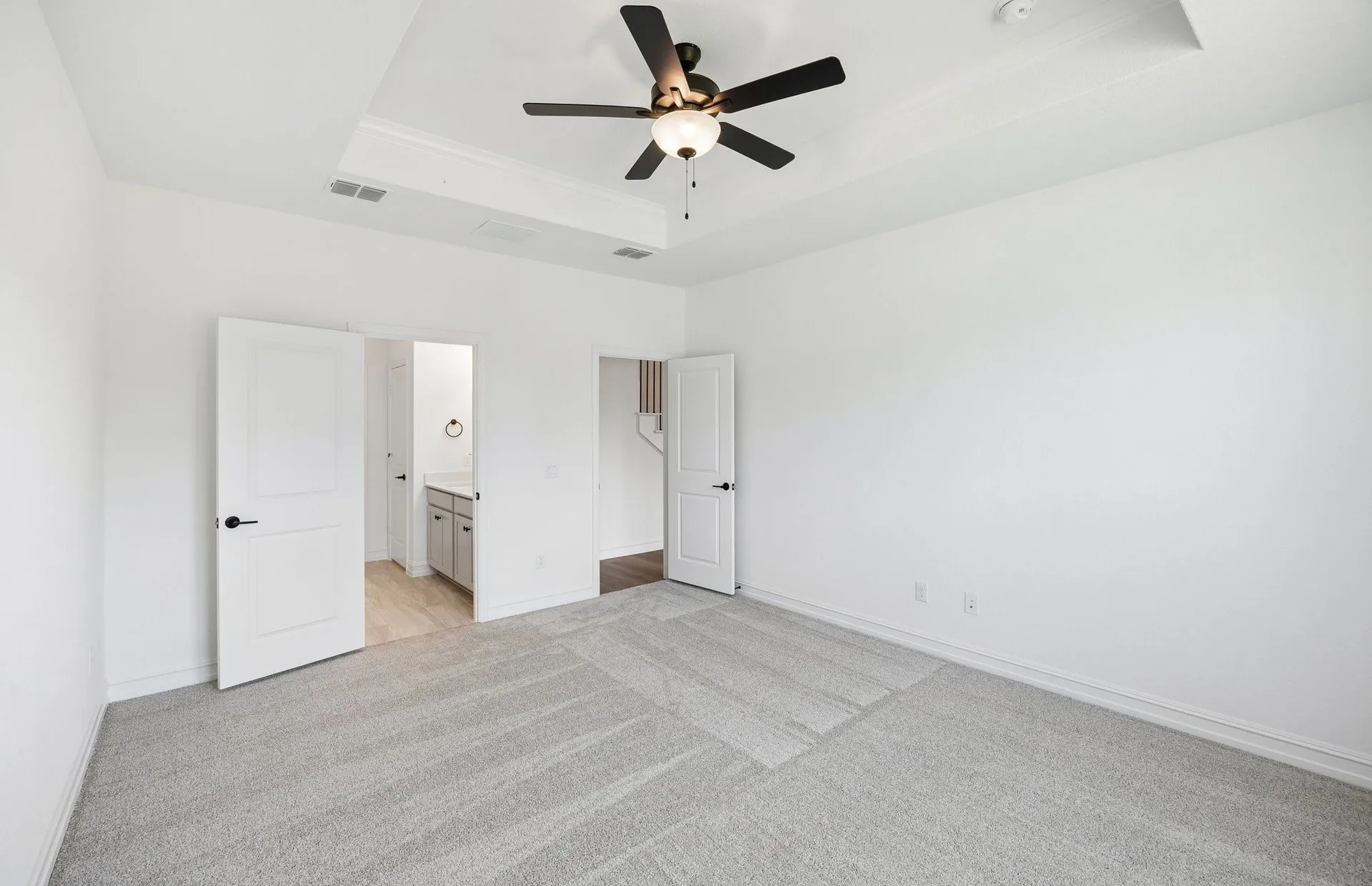 Spacious primary bedroom