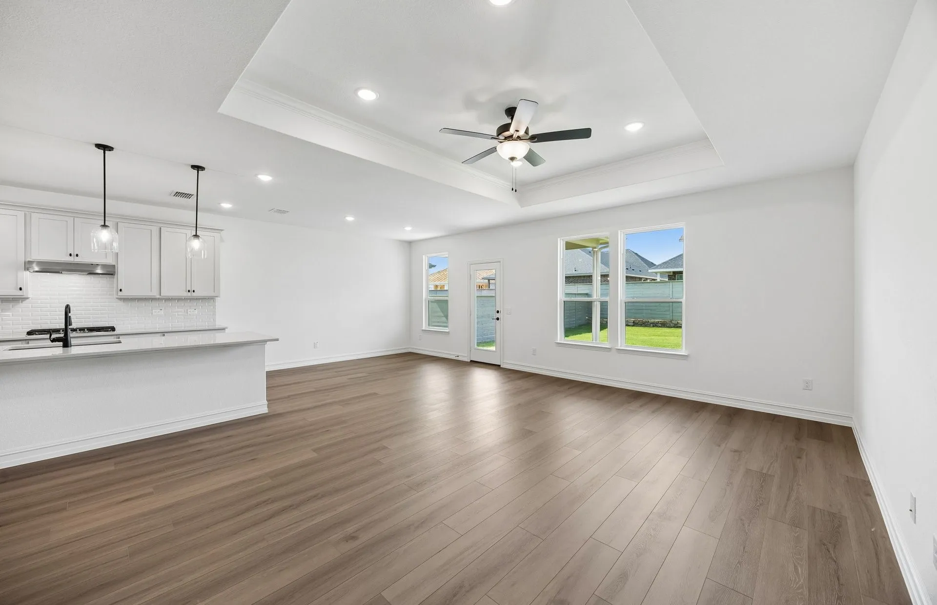 Open concept plan throughout