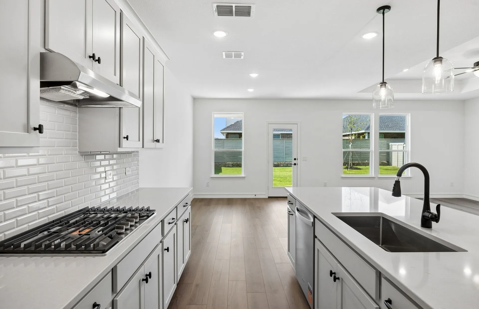 Abundant cabinet space