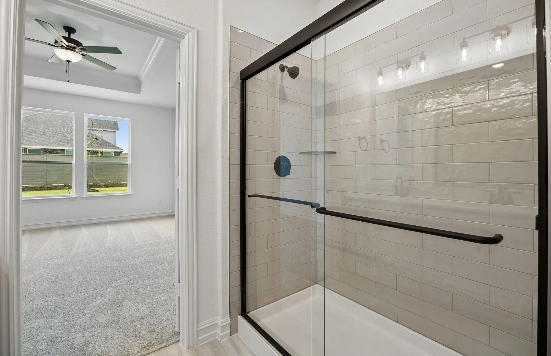 Beautiful shower in primary bath