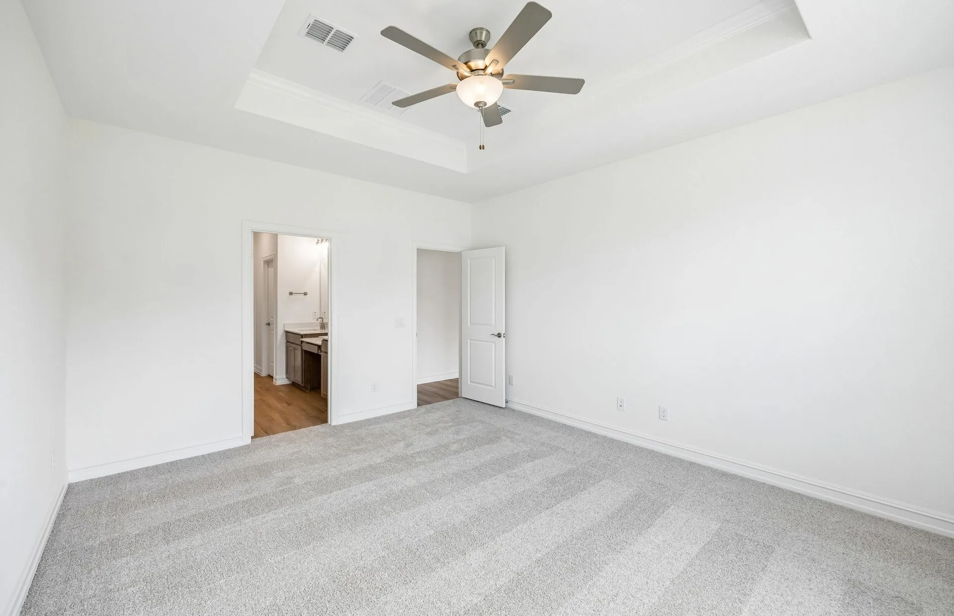 Tray ceiling in owners suite