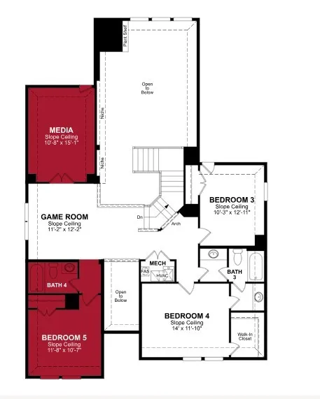 Beazer Homes Goodland Summerfield Floorplan.