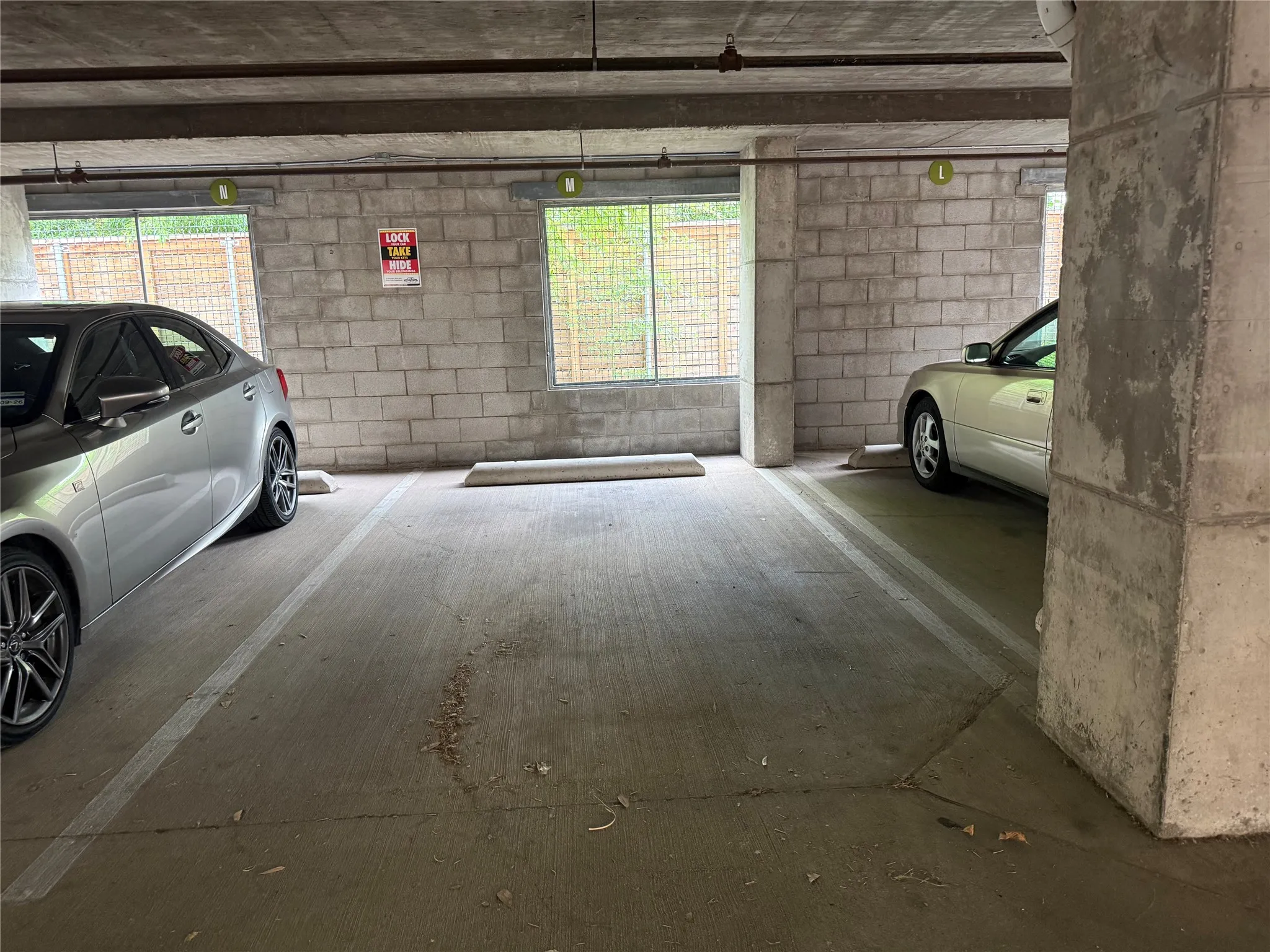 The garage is on the ground floor.