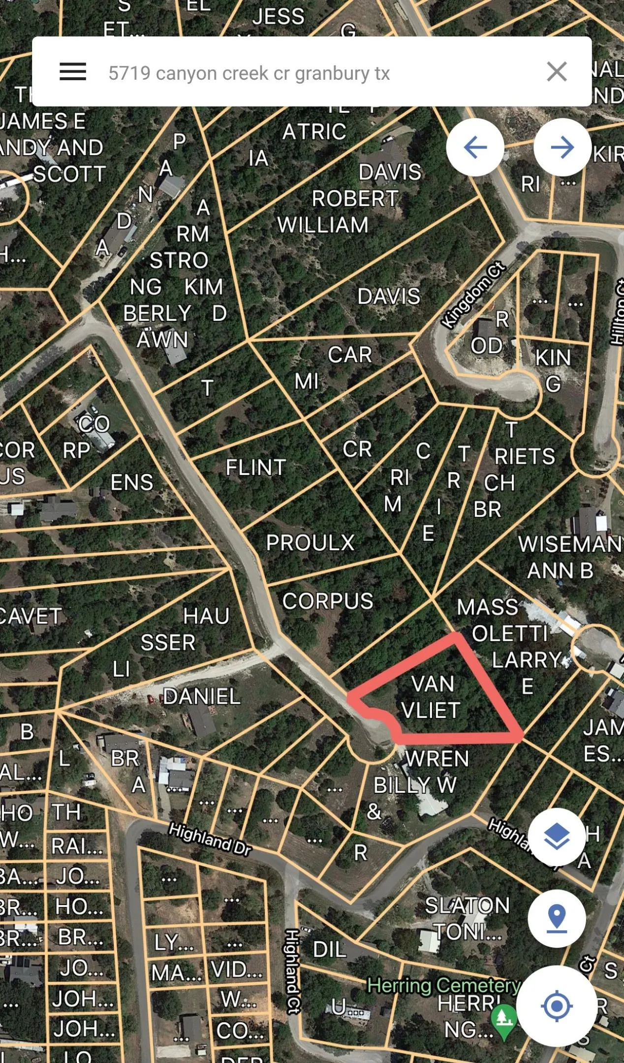 Assessor's Parcel Map. Indicating the parcel boundaries and ownership details for the property