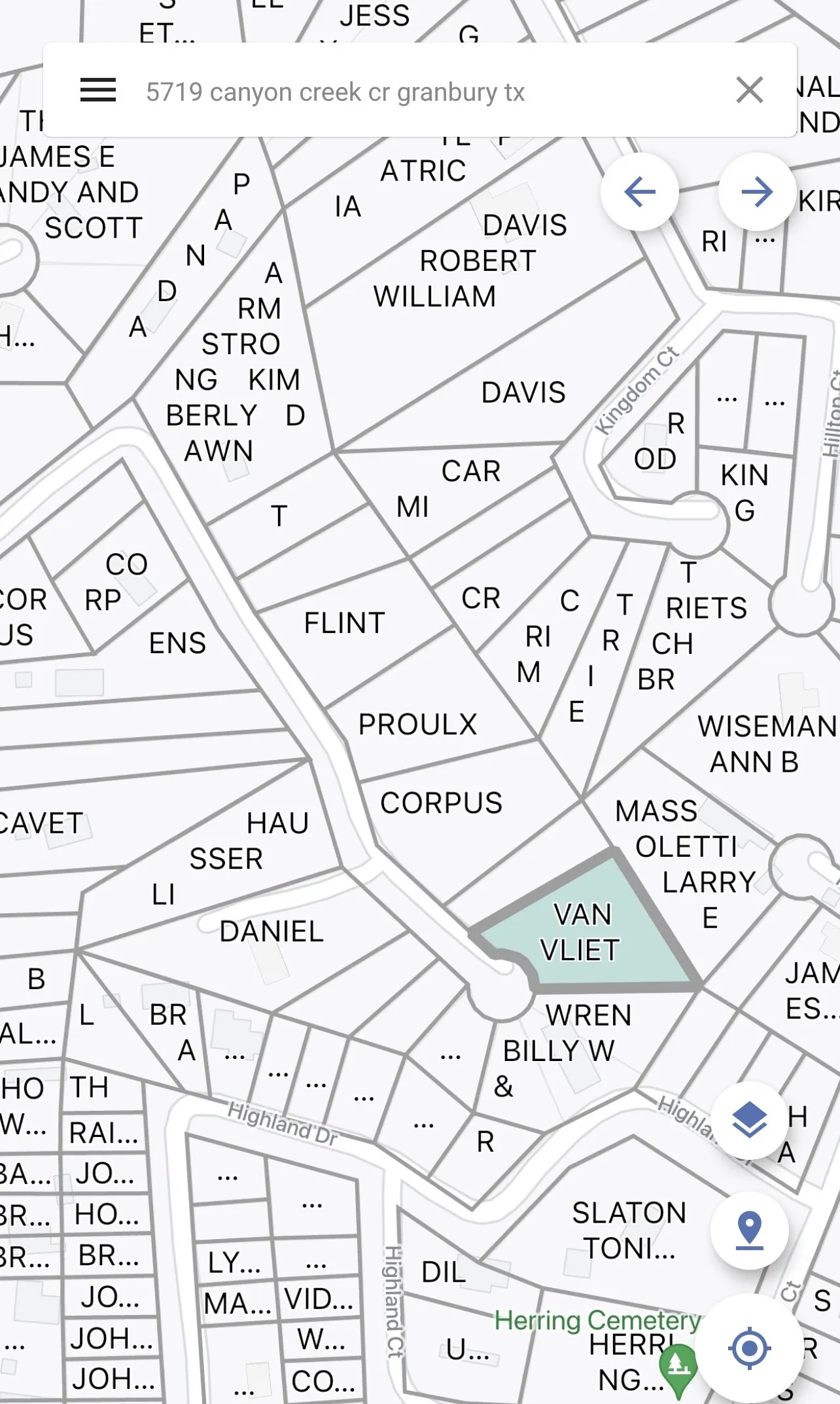 Plat Map. Illustrating lot boundaries and owner details for the property