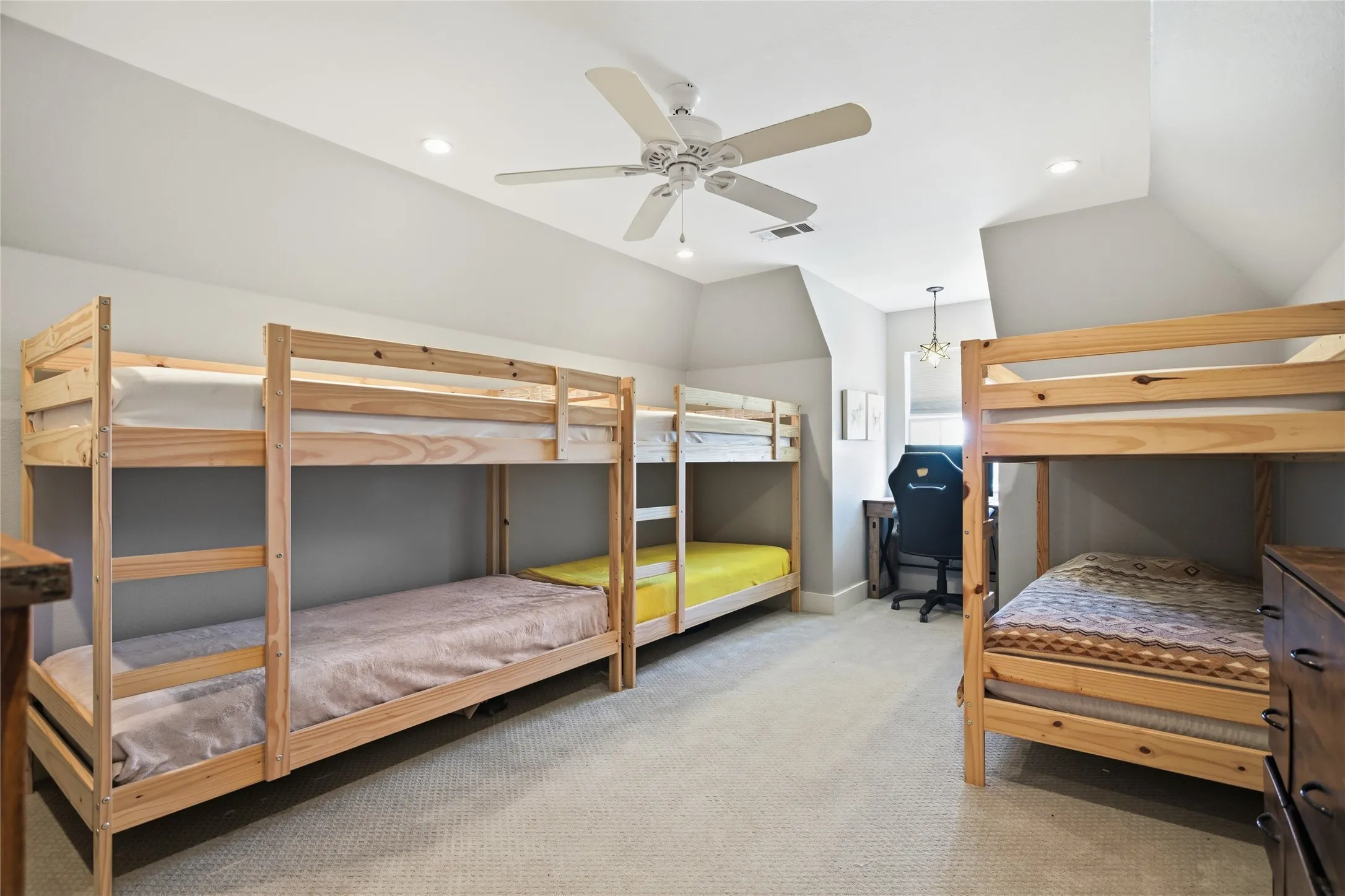 Bedroom 2 is set up for guests or a large family!