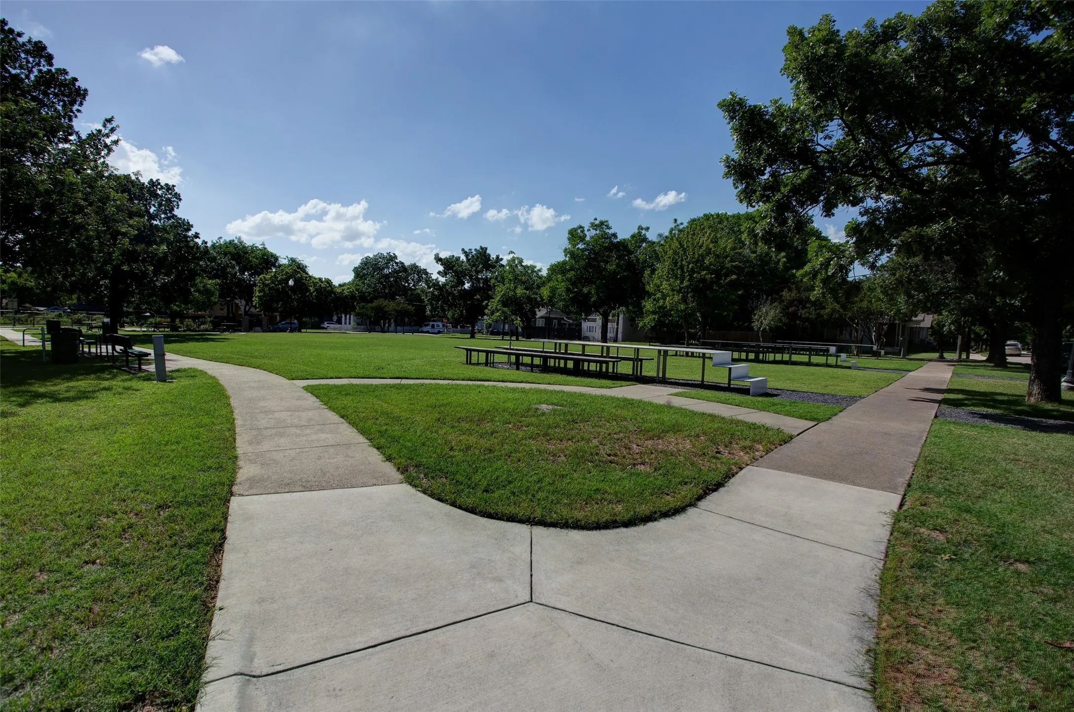 Greenspace across the street